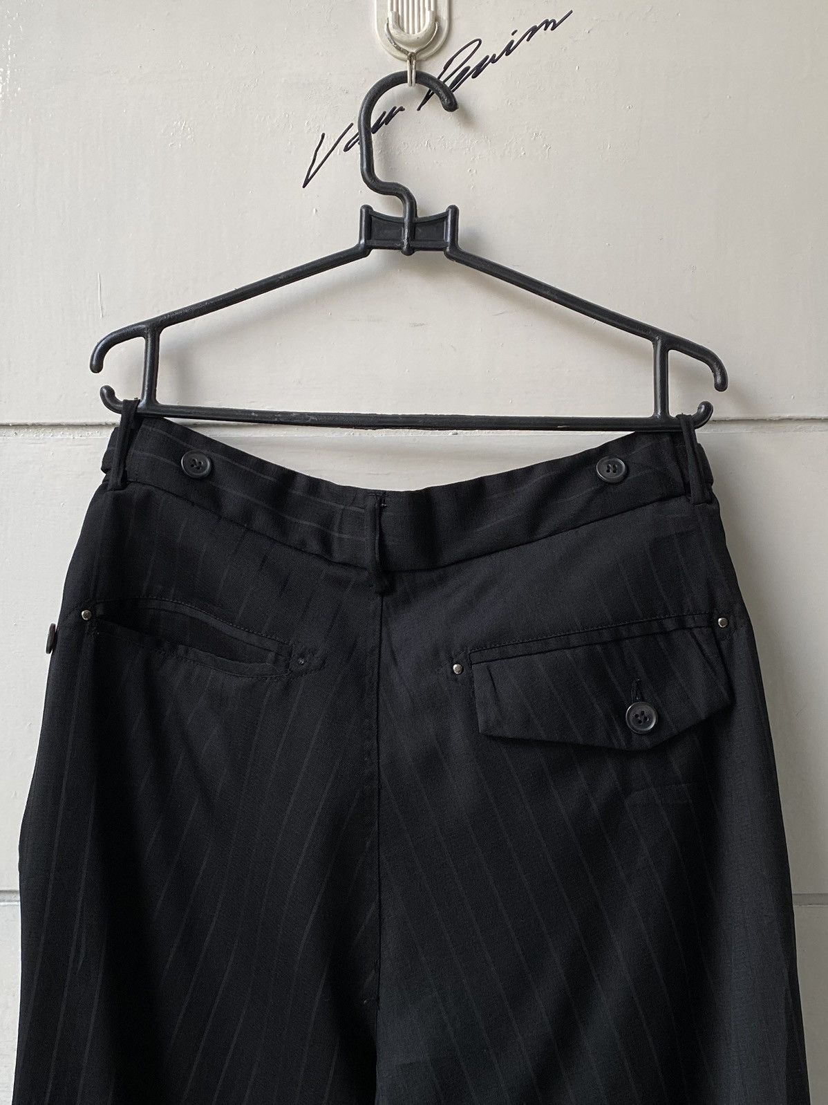 Other Suggestion Black Striped Pants Size US 29 - 5 Thumbnail