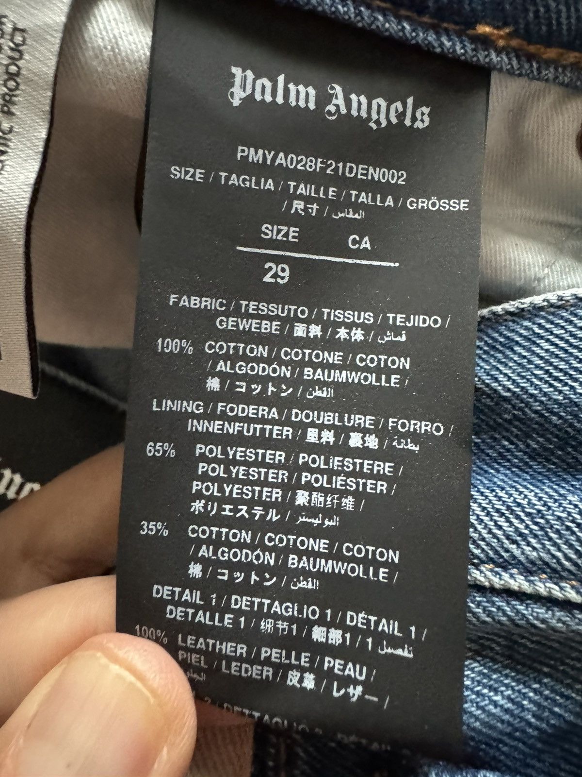 Palm Angels PALM ANGELS men jeans SEE SIZES IN PHOTOS BY TAPE MEASURE Size US 29 - 15 Thumbnail