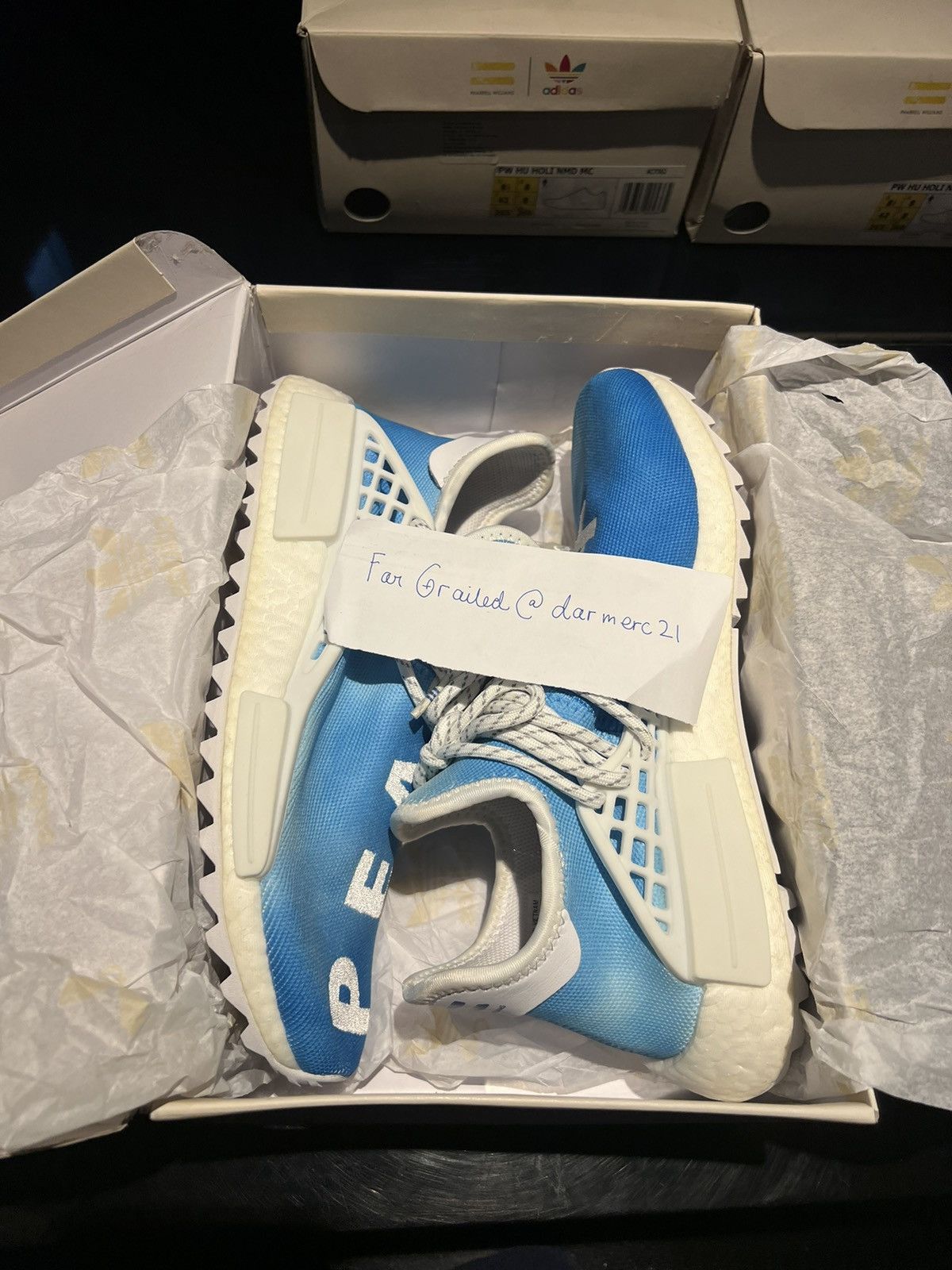 Adidas × Pharrell Adidas Human Race Pharrell China Blue Size US 8.5 / EU 41-42 - 2 Thumbnail