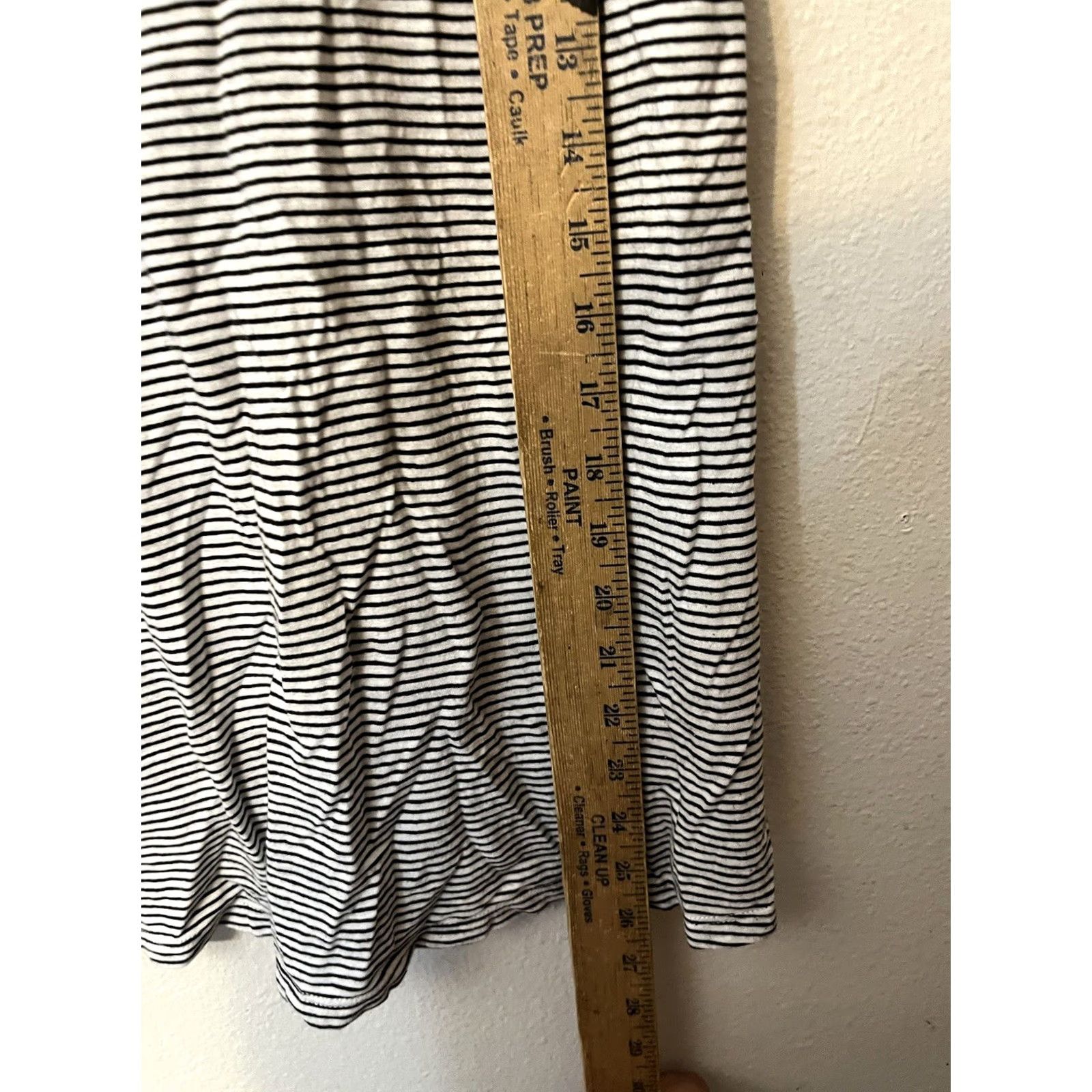Calvin Klein Calvin Klein T-Shirt Women S White Stripe Round Neck Short Sleeve Cotton Spandex Size S Size S / US 4 / IT 40 - 4 Thumbnail