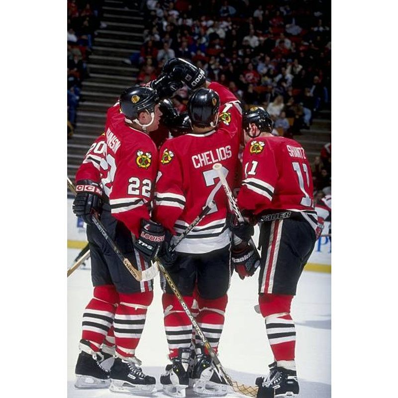 NHL × Starter CHELIOS Chicago Blackhawks 90s jersey XL red hockey vintage Size US XL / EU 56 / 4 - 7 Thumbnail