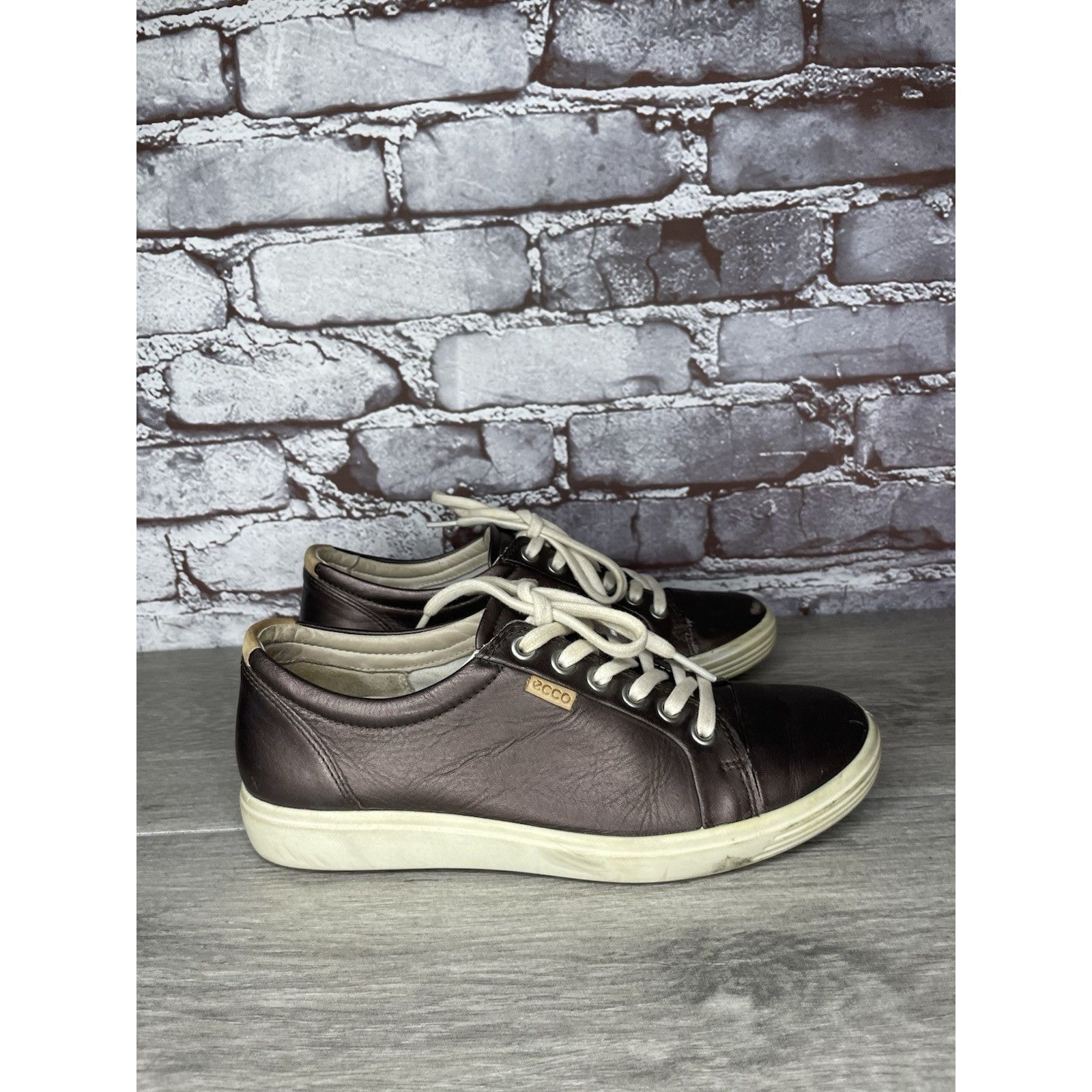Ecco Ecco Soft 7 Purple Bronze Casual Lace Up Sneakers Shoes Wome Size US 6.5 / IT 36.5 - 14 Thumbnail