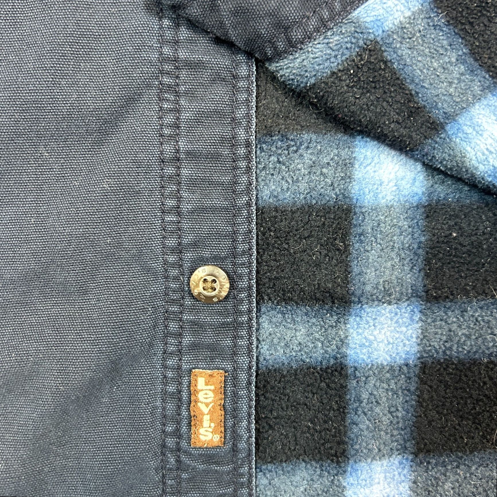 Levi's Levi's Mens Black Denim Shirt Size M Western Button-Front Long Sleeve Size US M / EU 48-50 / 2 - 4 Thumbnail