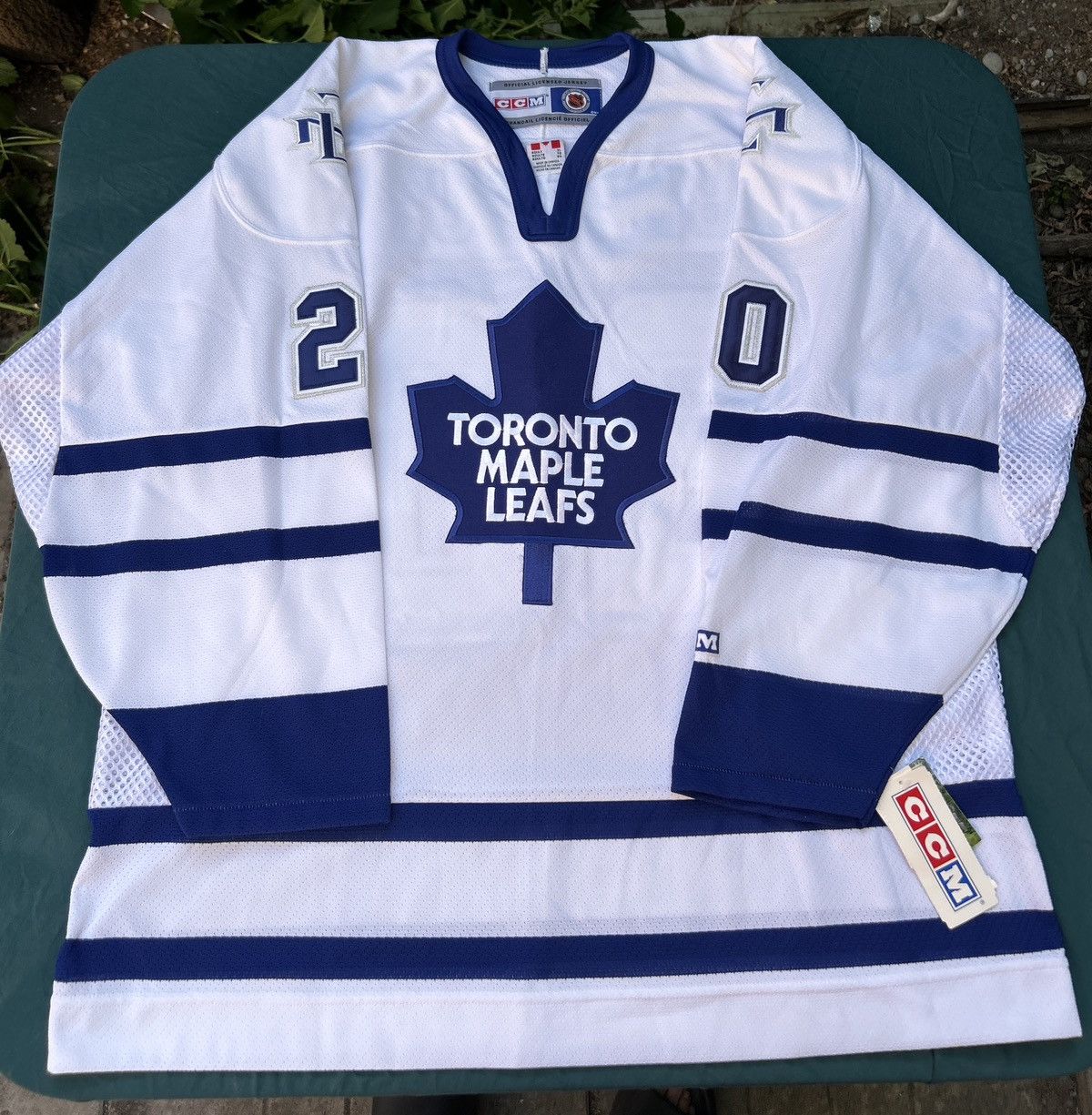 NHL Ed Belfour Signed NHL Toronto Maple Leafs CCM Jersey Size US XL / EU 56 / 4 - 12 Thumbnail