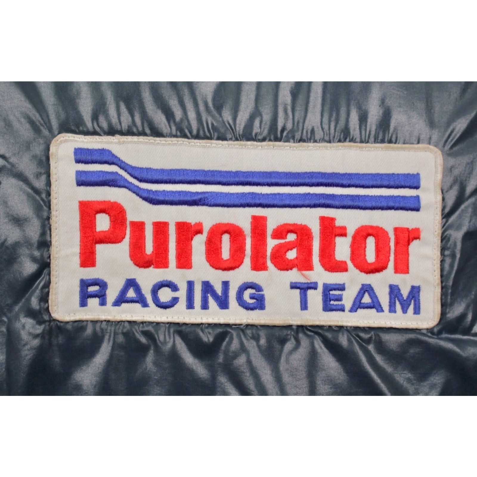 Vintage Jacket Vintage Men’s VTG 70s Grey Blue Purolator Racing Team Nylon Sz M 1970s Nylon Size US M / EU 48-50 / 2 - 6 Thumbnail