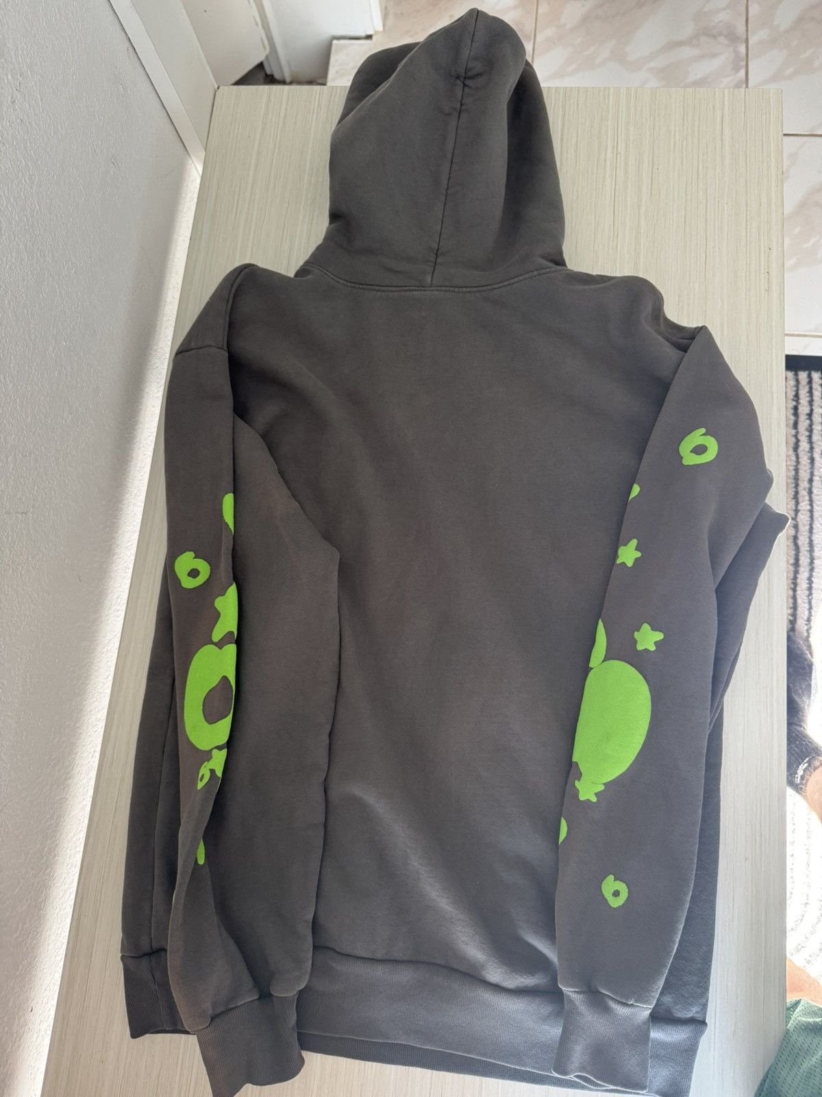 Sp5der M – Sp5der Beluga Hoodie Slate Grey Green – Authentic Size US M / EU 48-50 / 2 - 9 Thumbnail
