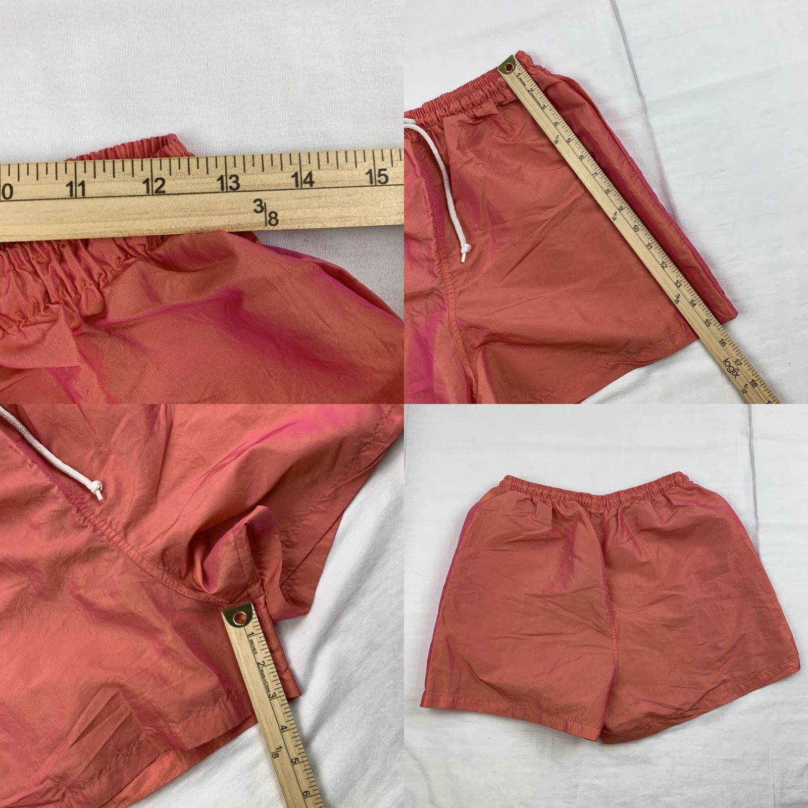 Vintage VINTAGE Xhilaration Shorts Womens Large Orange Pink Reflective Rave 90s Target Size 36" / US 14 / IT 50 - 8 Thumbnail