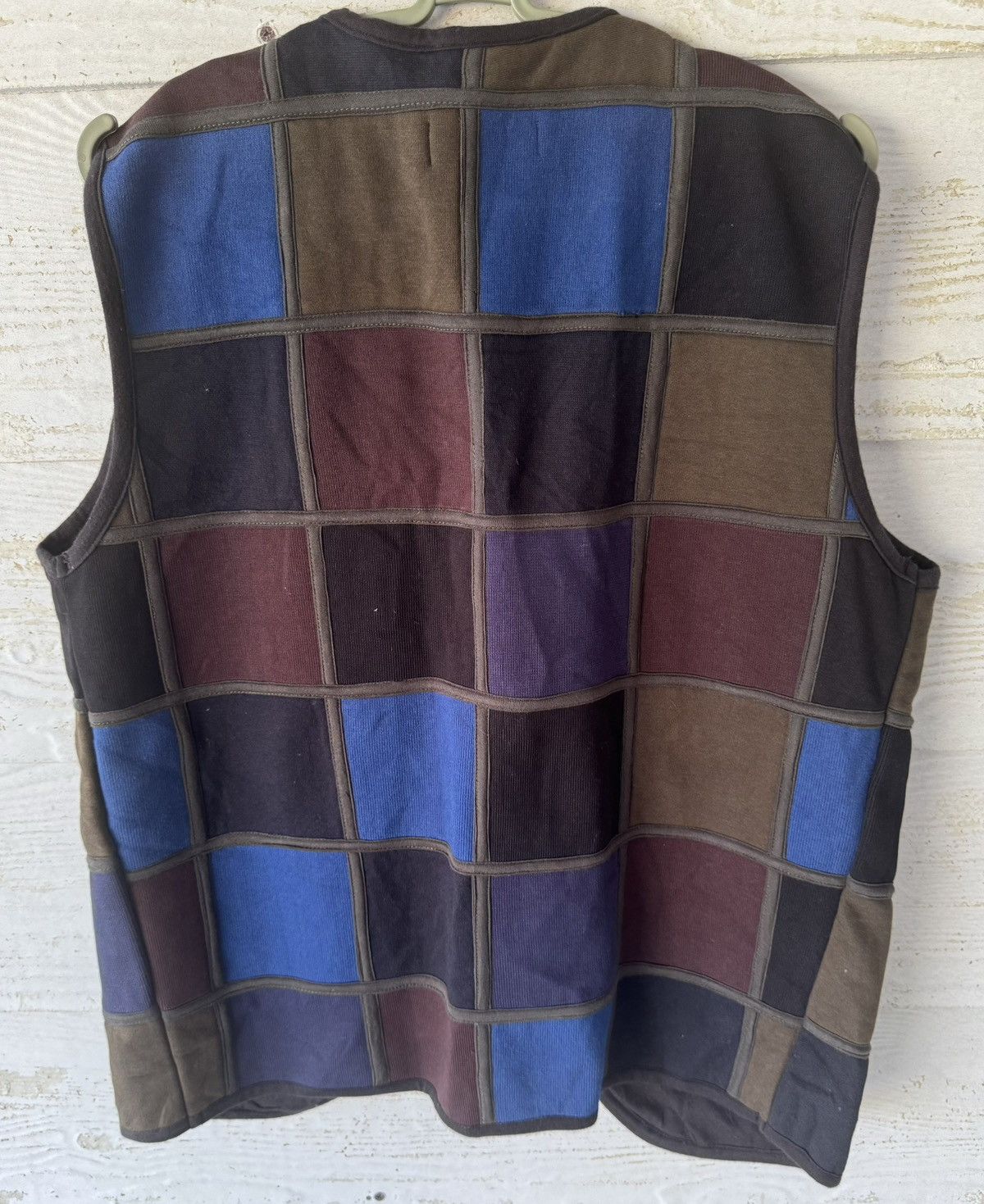 Japanese Brand PHUL-1469-KARI VEST MULTICOLOUR JAPAN Size 38S - 2 Thumbnail