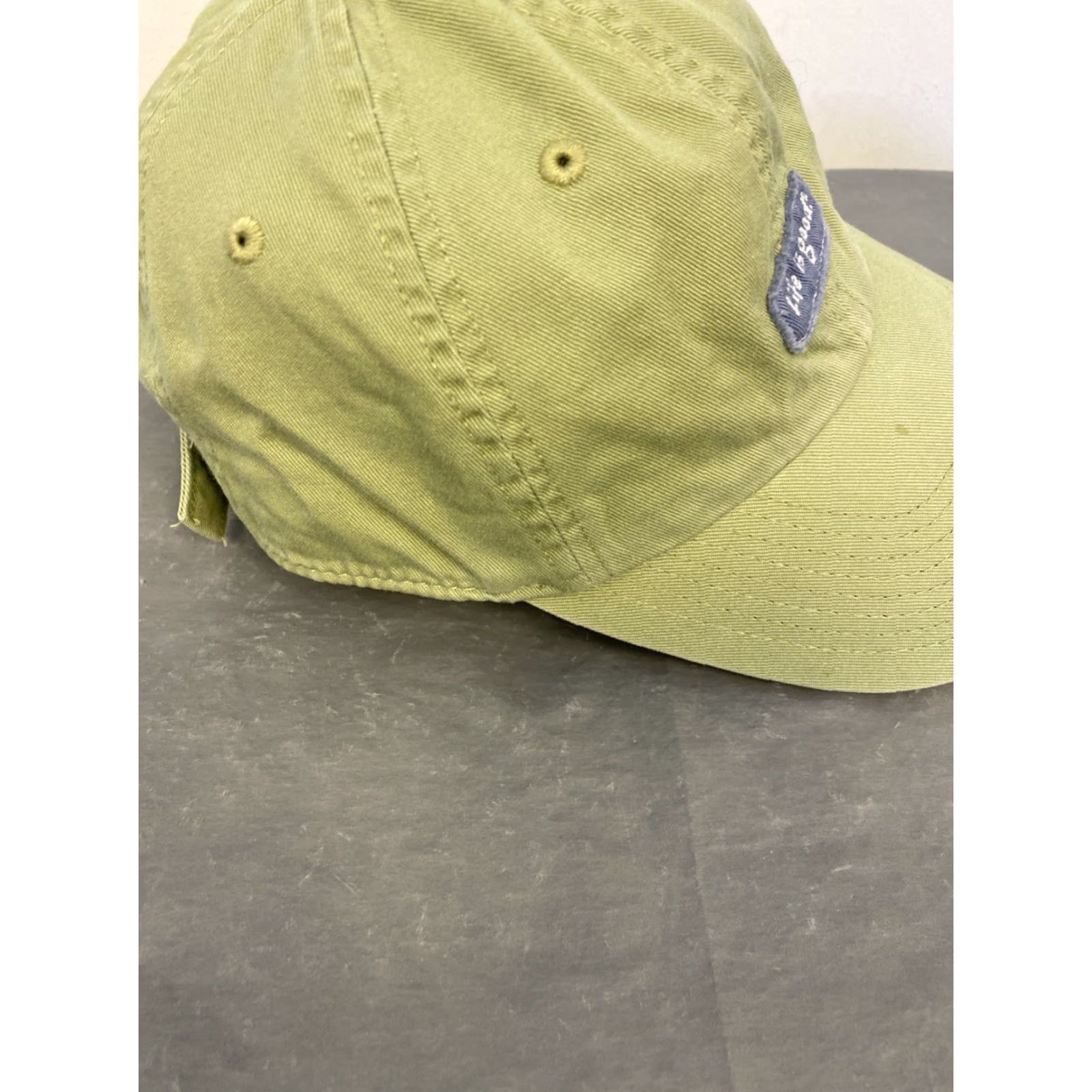 Life is Good Life is Good Light Green Dad Hat Adjustable Ball Cap Running Man Adult Size Size ONE SIZE - 2 Thumbnail