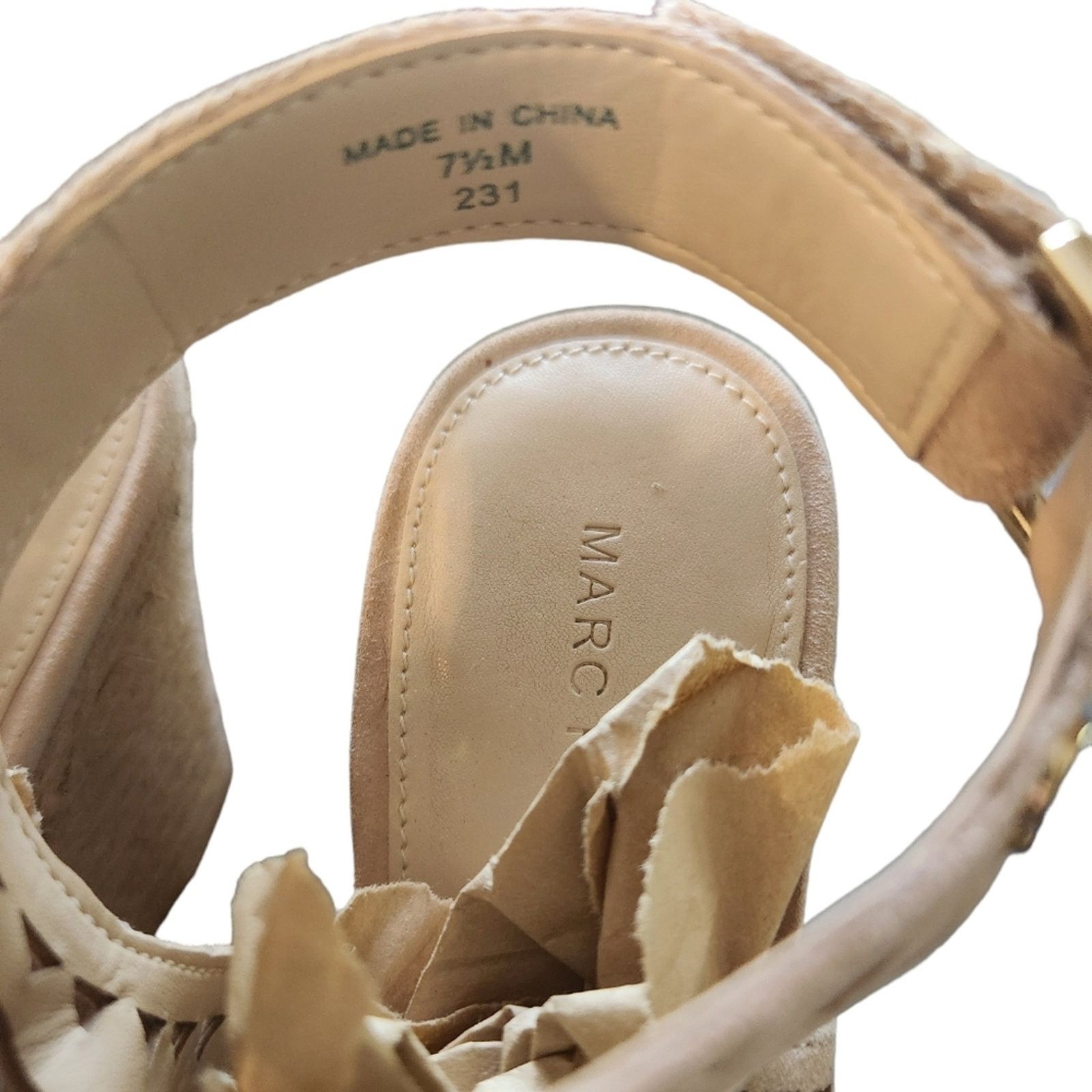 Marc Fisher Marc Fisher Women's Harlea Wedge Sandal Platform 7.5 Size US 7.5 / IT 37.5 - 7 Thumbnail
