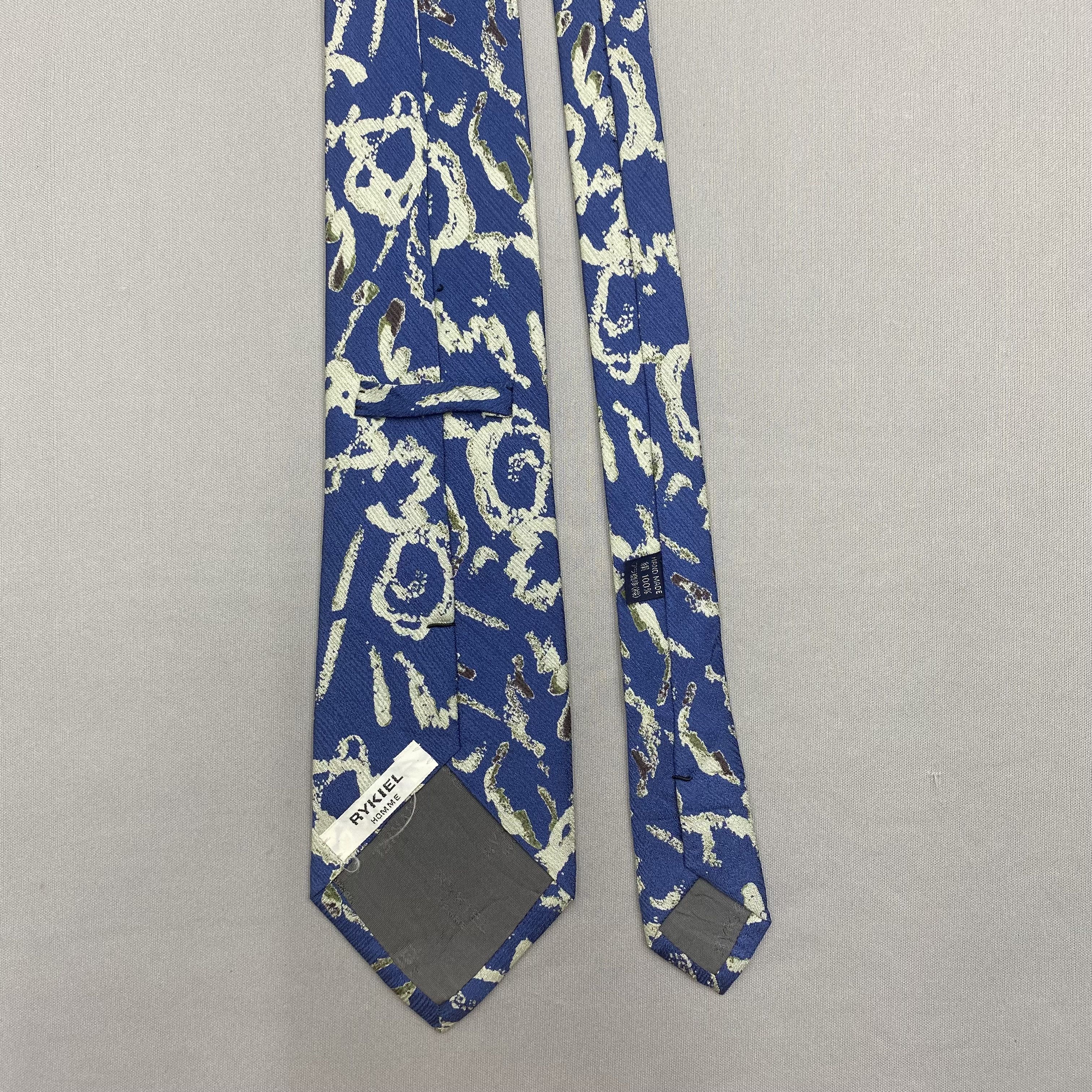Japanese Brand Vintage Sonia Rykiel Homme SILK Necktie Cravate Pure Silk Size ONE SIZE - 6 Thumbnail