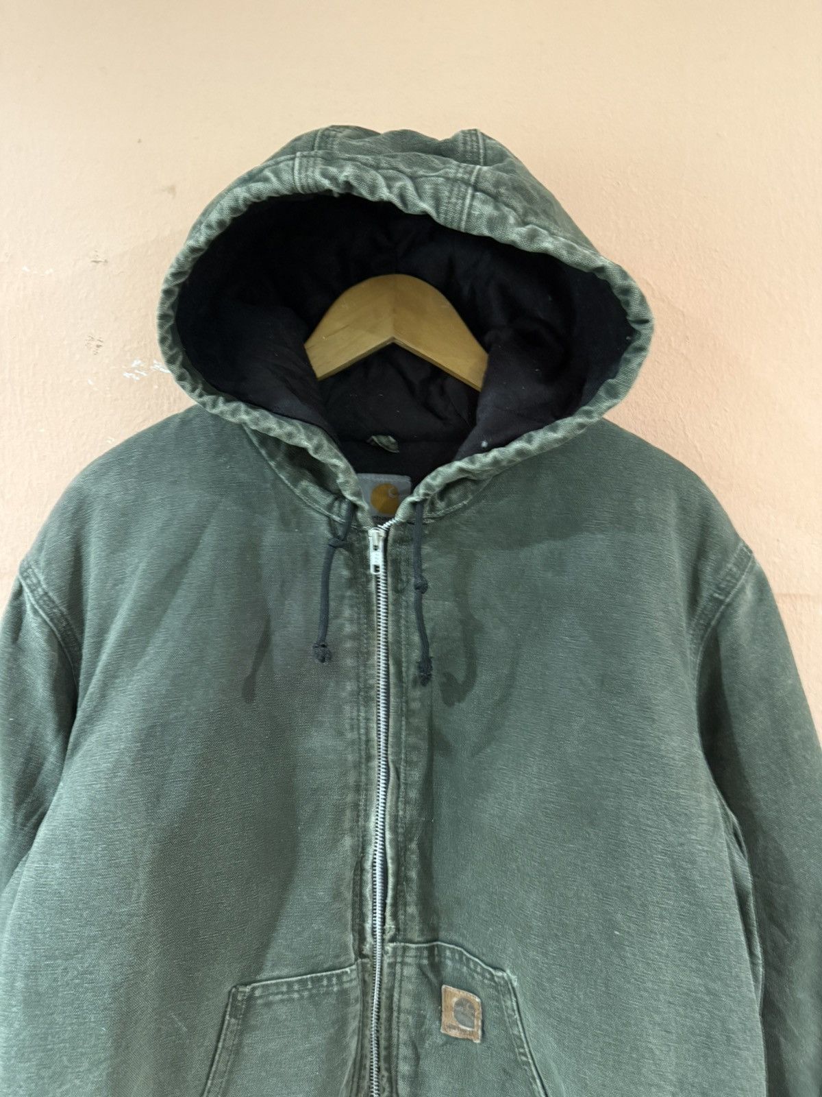 Carhartt Vintage Carhatt Green Active Jacket Hoodie Size US L / EU 52-54 / 3 - 4 Thumbnail