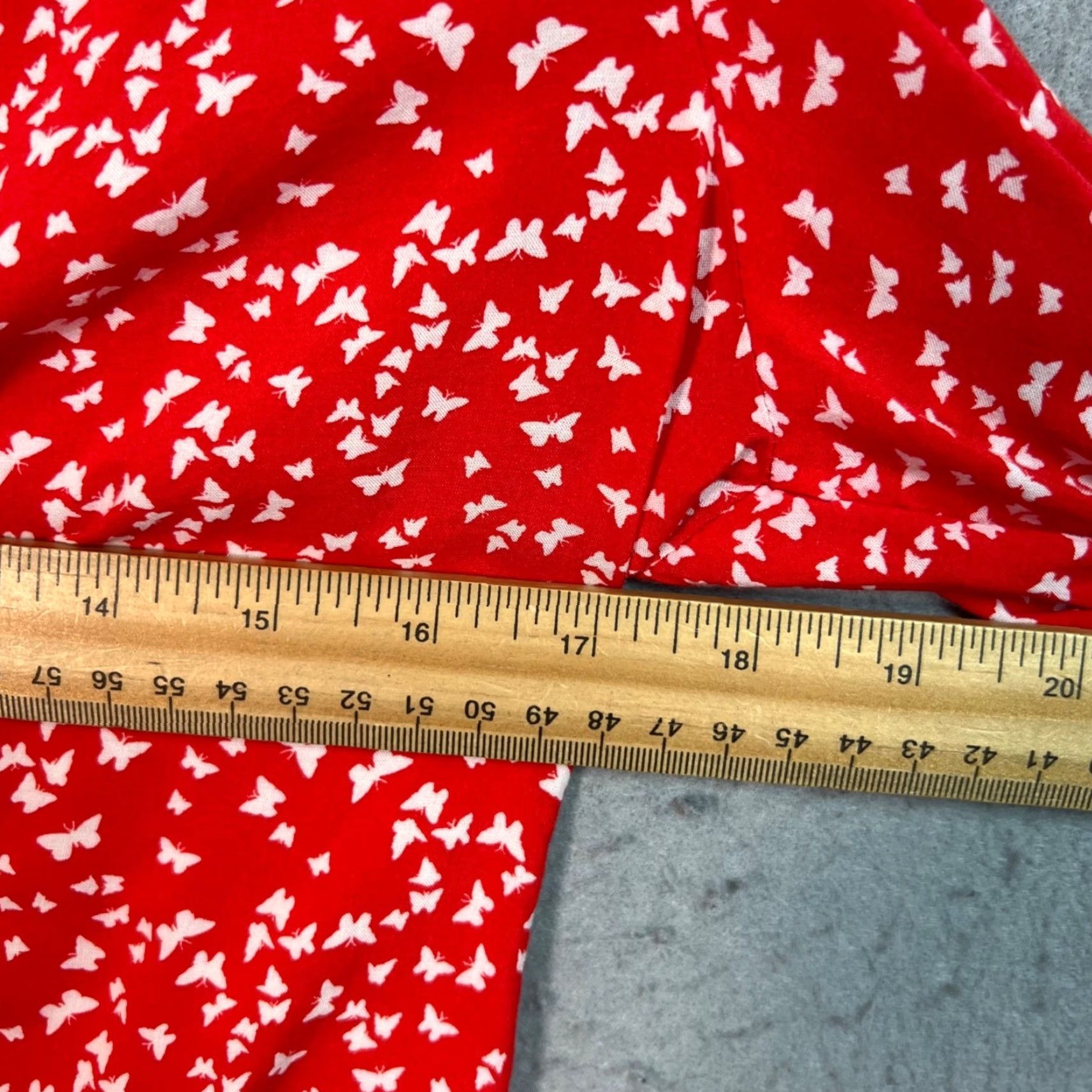 Mango Mango Blouse Women Butterfly Print V-Neck Red White Casual 4 100% Viscose Long Sleeve, Regular Fit, Machine Washable Size S / US 4 / IT 40 - 6 Thumbnail