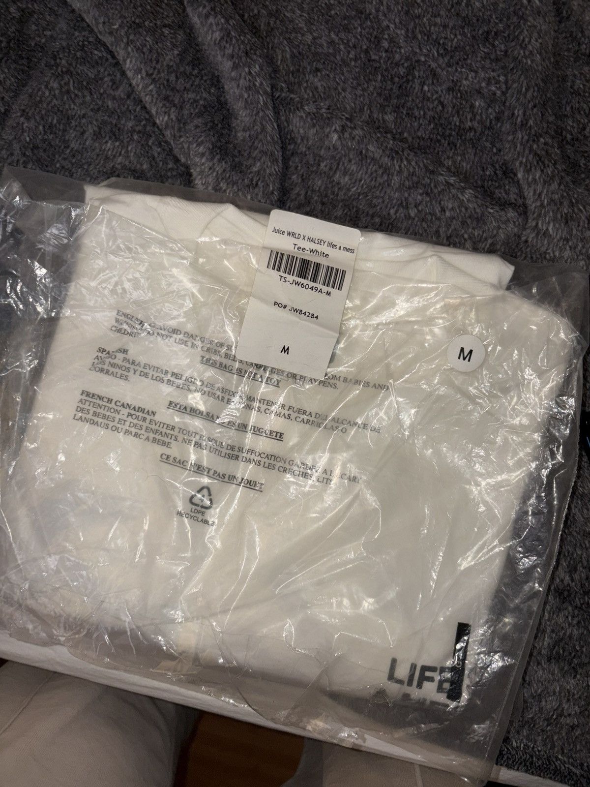 999 Club Juice Wrld x Halsey Life’s a Mess Tee White Size US M / EU 48-50 / 2 - 4 Thumbnail