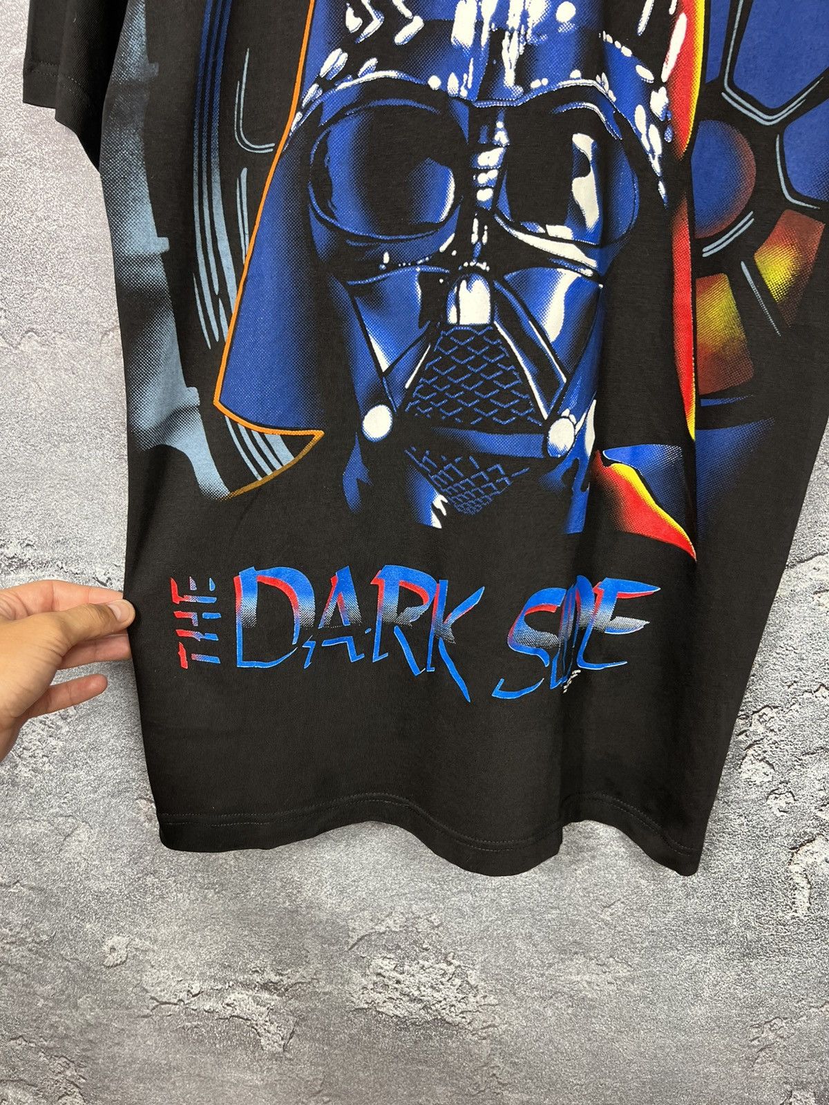 Star Wars Vintage 1996 Star Wars Official Dart Vader T-shirt Tee Size US L / EU 52-54 / 3 - 3 Thumbnail