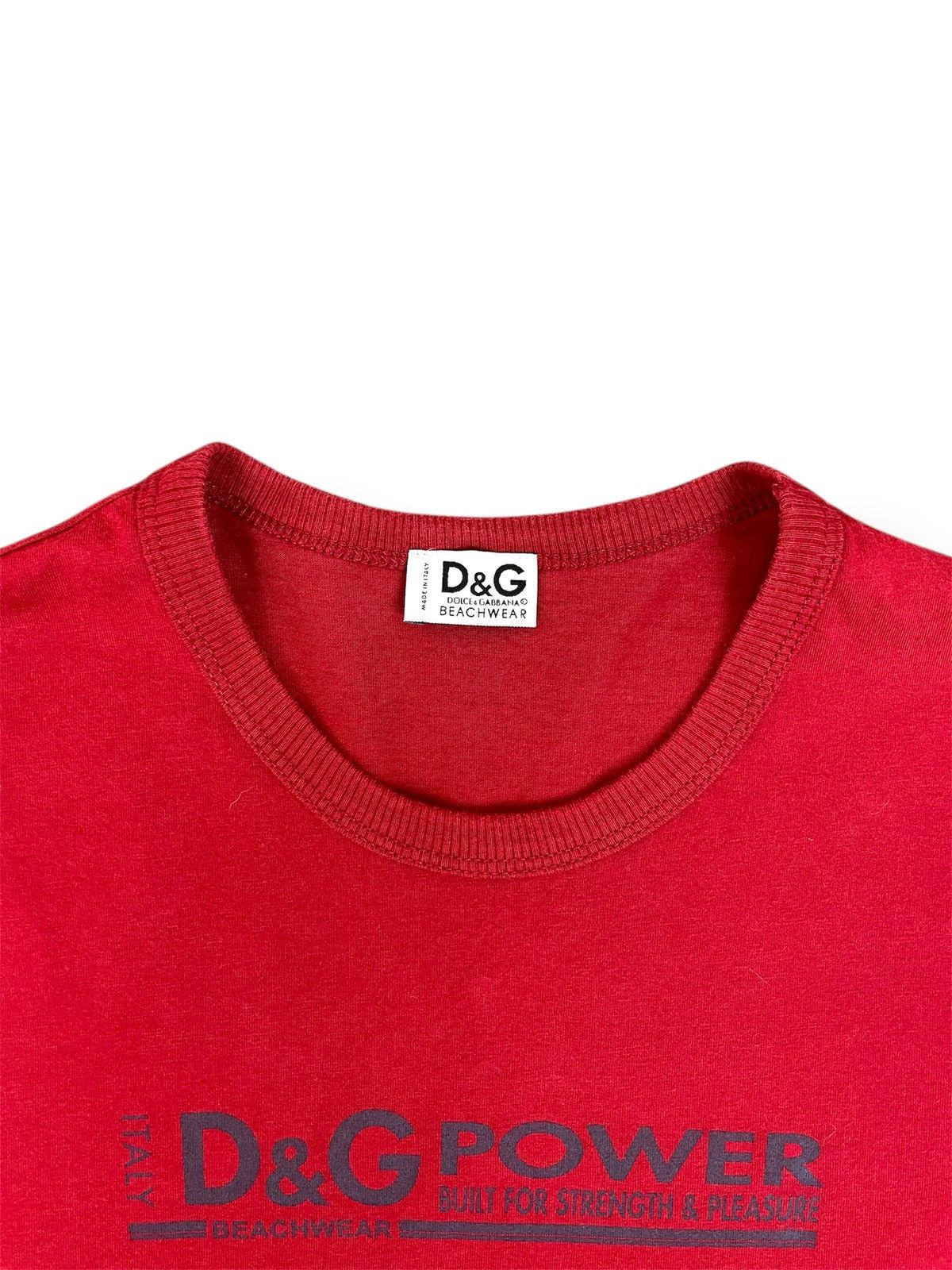 Dolce & Gabbana Vintage D&G Power Red Logo T-Shirt – Made in Italy (M) Size US M / EU 48-50 / 2 - 6 Thumbnail