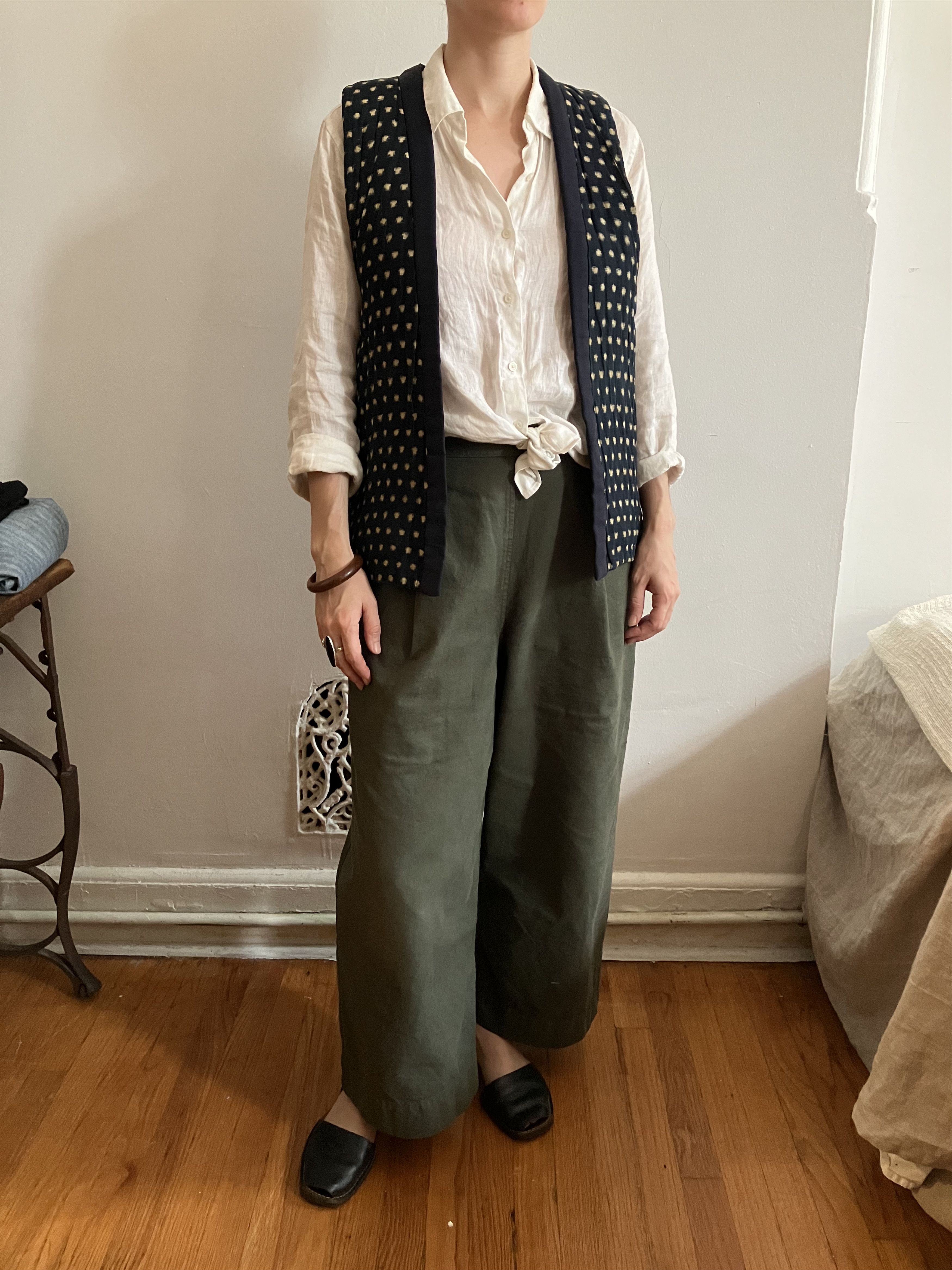 Vintage Vintage Japanese Workwear Vest - Ikat Indigo Size US M / EU 48-50 / 2 - 13 Thumbnail