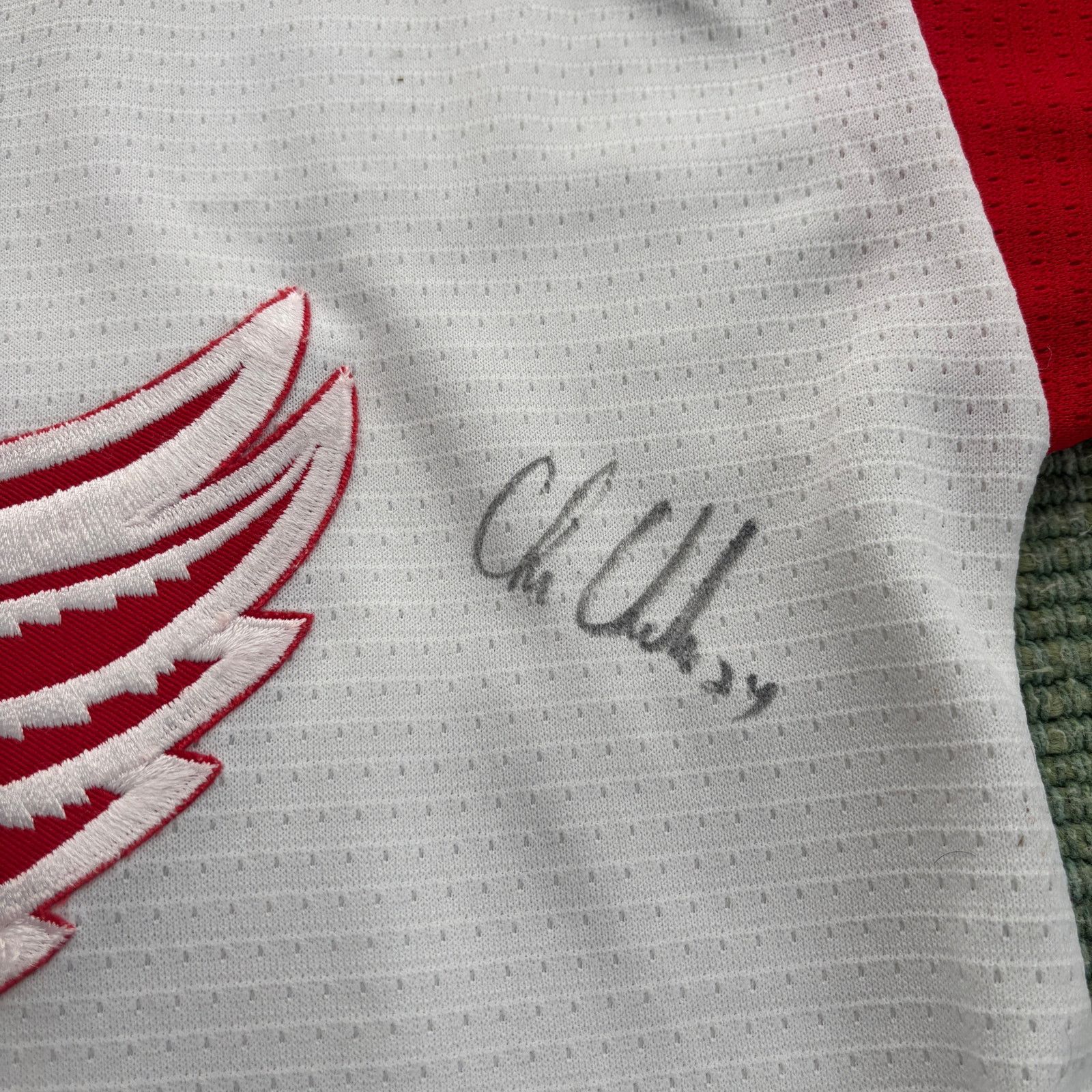 NHL × Nike × Vintage Vtg Nike Nicklas Lidström Detroit Red Wings Autograph Jersey Size US M / EU 48-50 / 2 - 7 Thumbnail