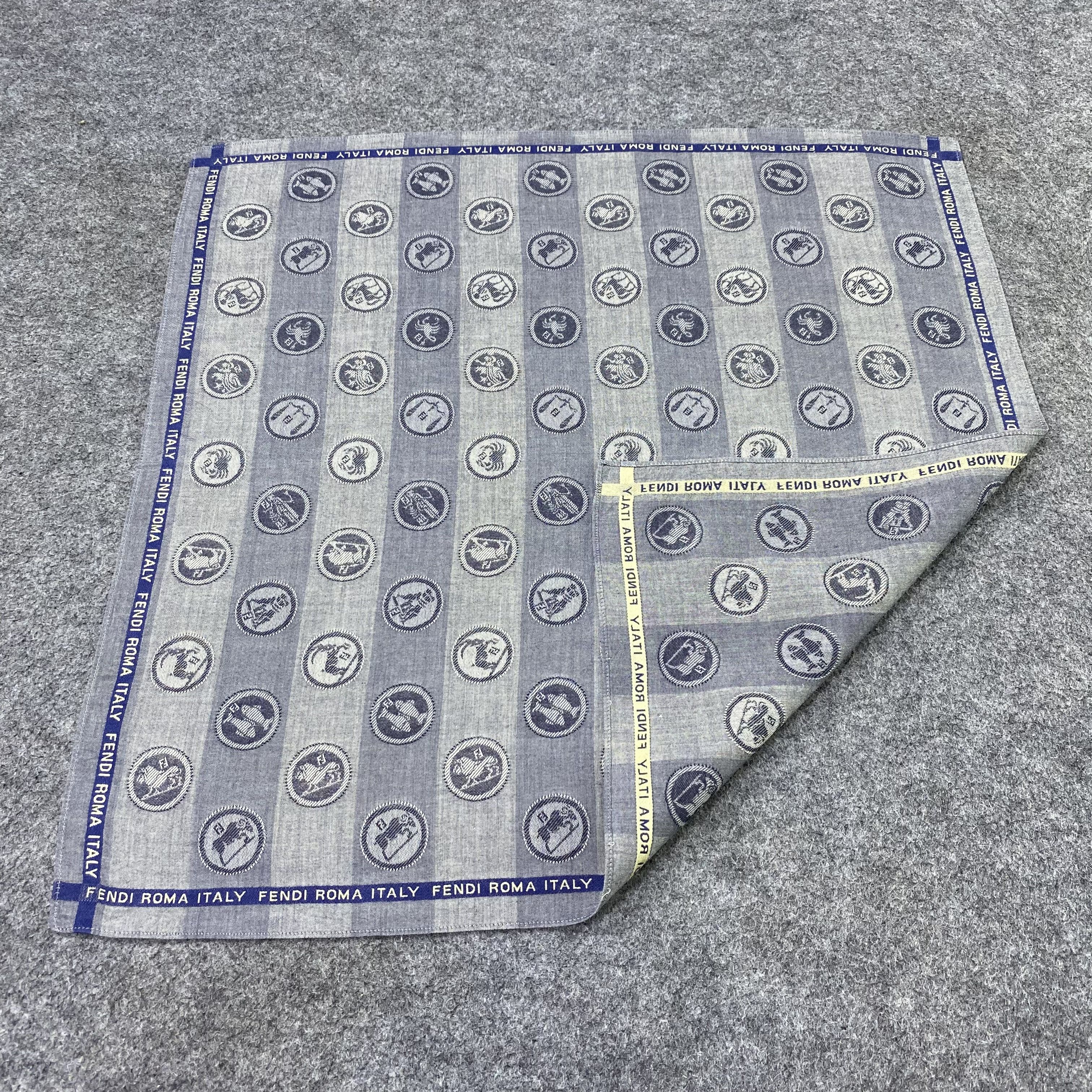 Fendi Fendi Handkerchief Neckerchief Bandana-B2047 Size ONE SIZE - 5 Thumbnail