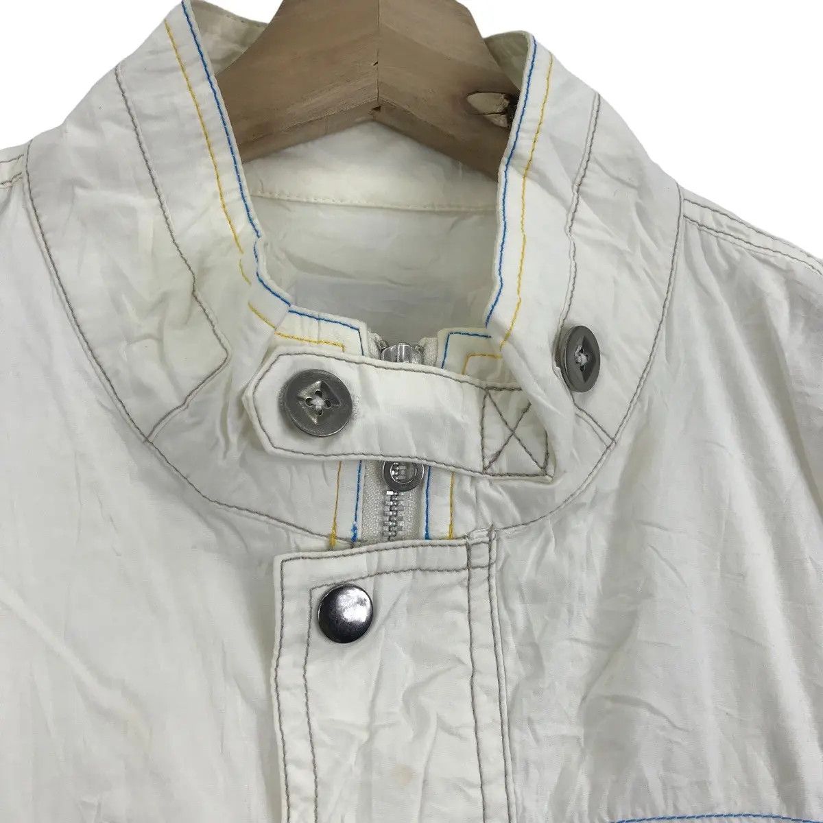 Vintage Vtg HENRY VAL SAILING Gear Sport Denim Jeans White Jacket Size US M / EU 48-50 / 2 - 5 Thumbnail