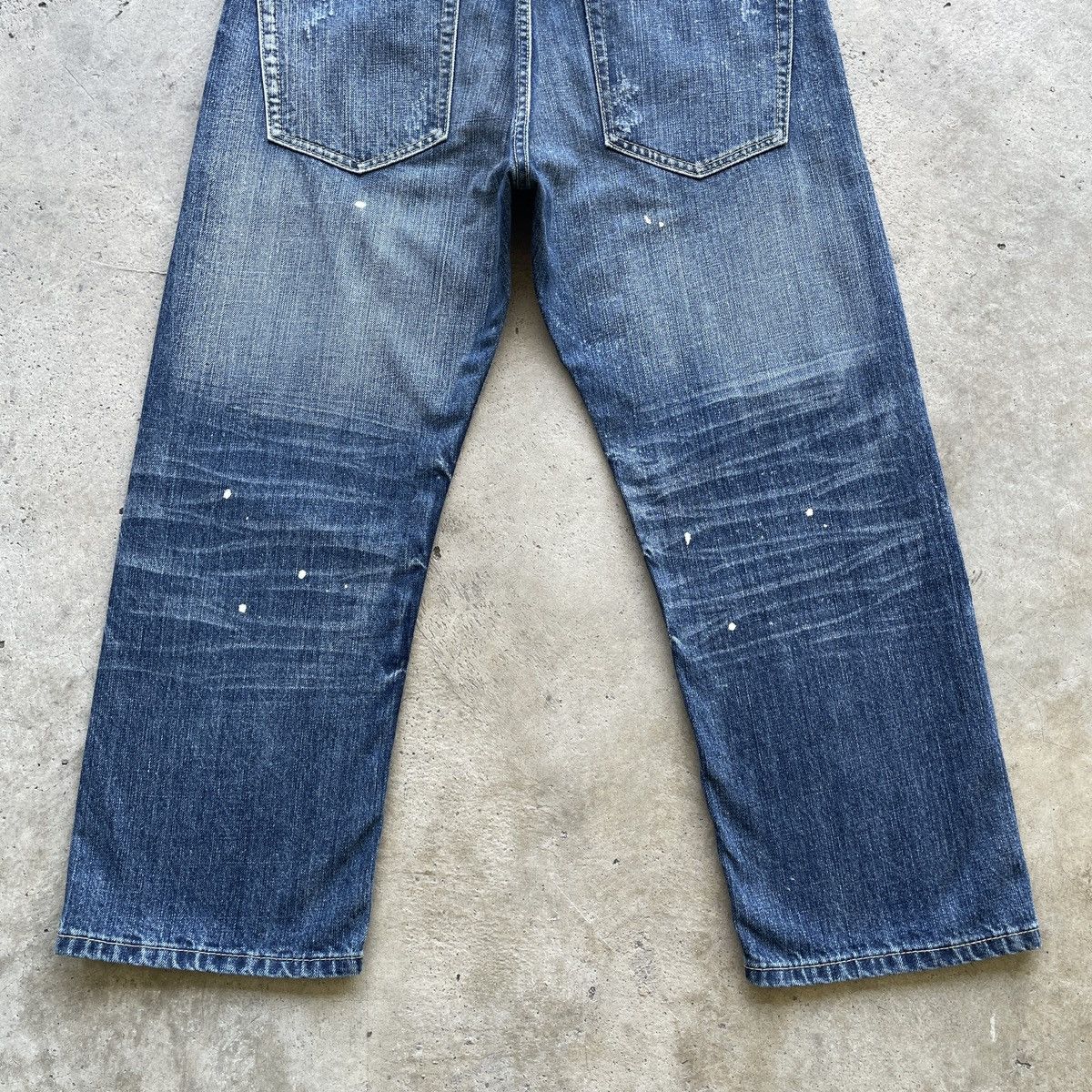 Japanese Brand Vintage Japan Brand Sorridere Painter Faded Cropped Jeans Size US 33 - 9 Thumbnail