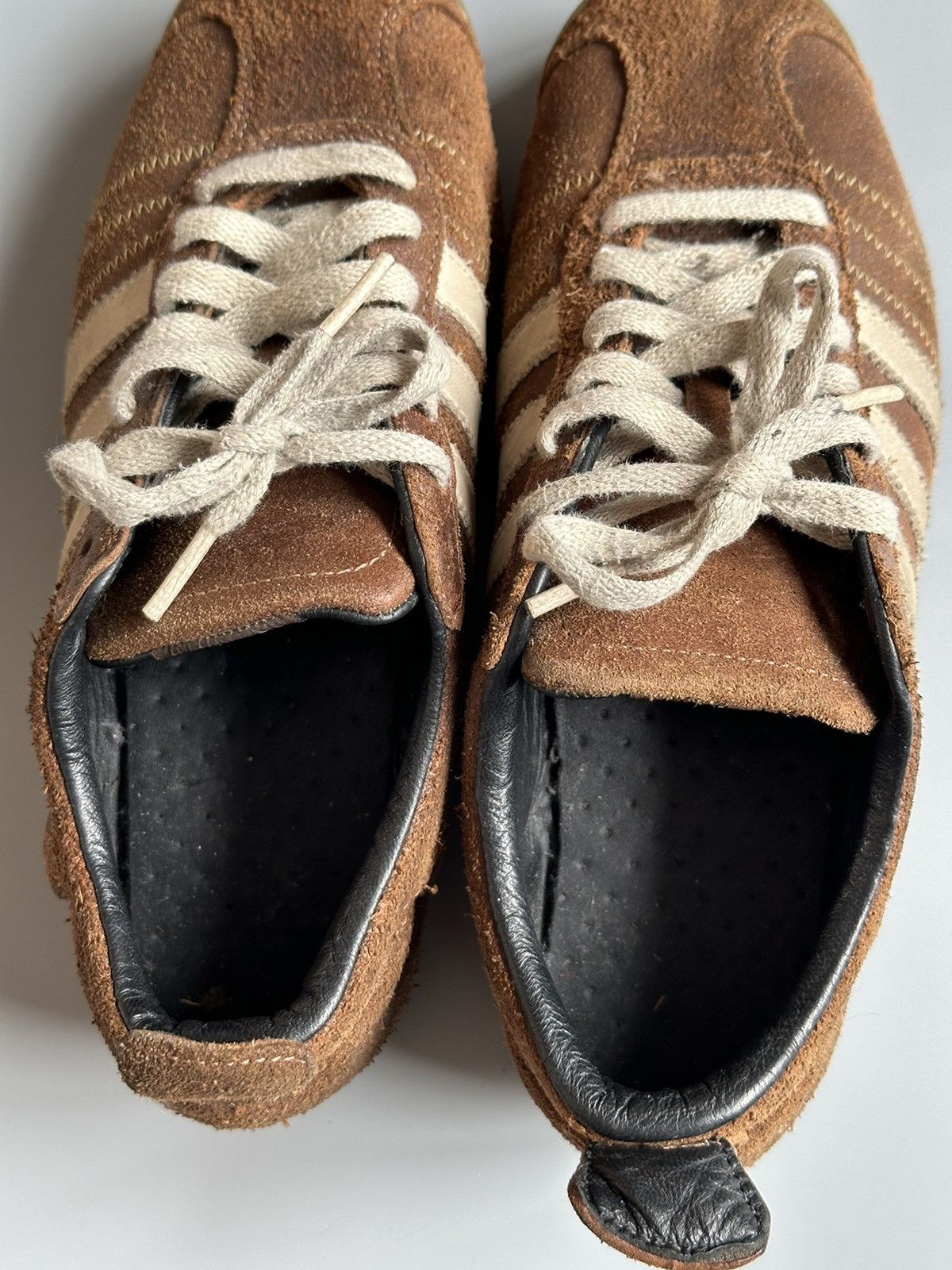Vintage ADIDAS *CHILE 62* 2003 BROWN LEATHER TRAINERS US6,5 EU39 1/3 Size US 6.5 / EU 39-40 - 8 Thumbnail