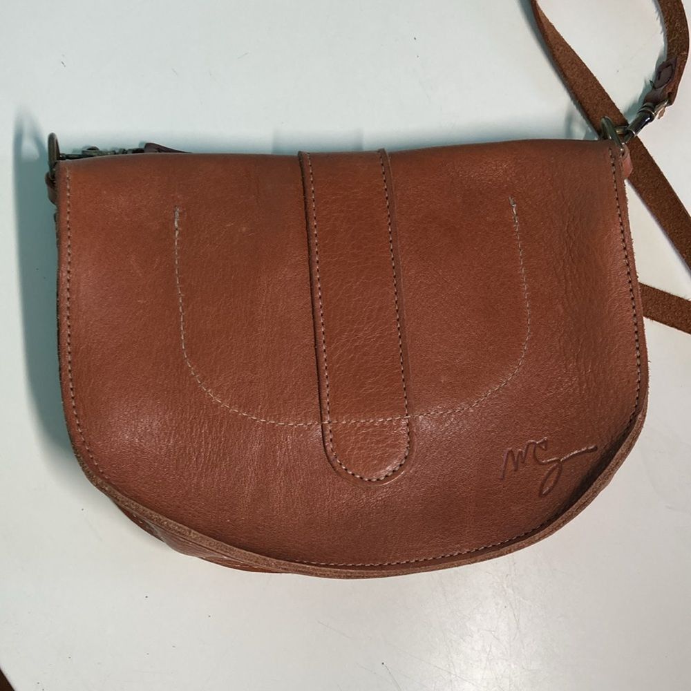 Molly Goddard Molly G Clementine Crossbody Whiskey Colored Saddle Leather Size ONE SIZE - 4 Thumbnail