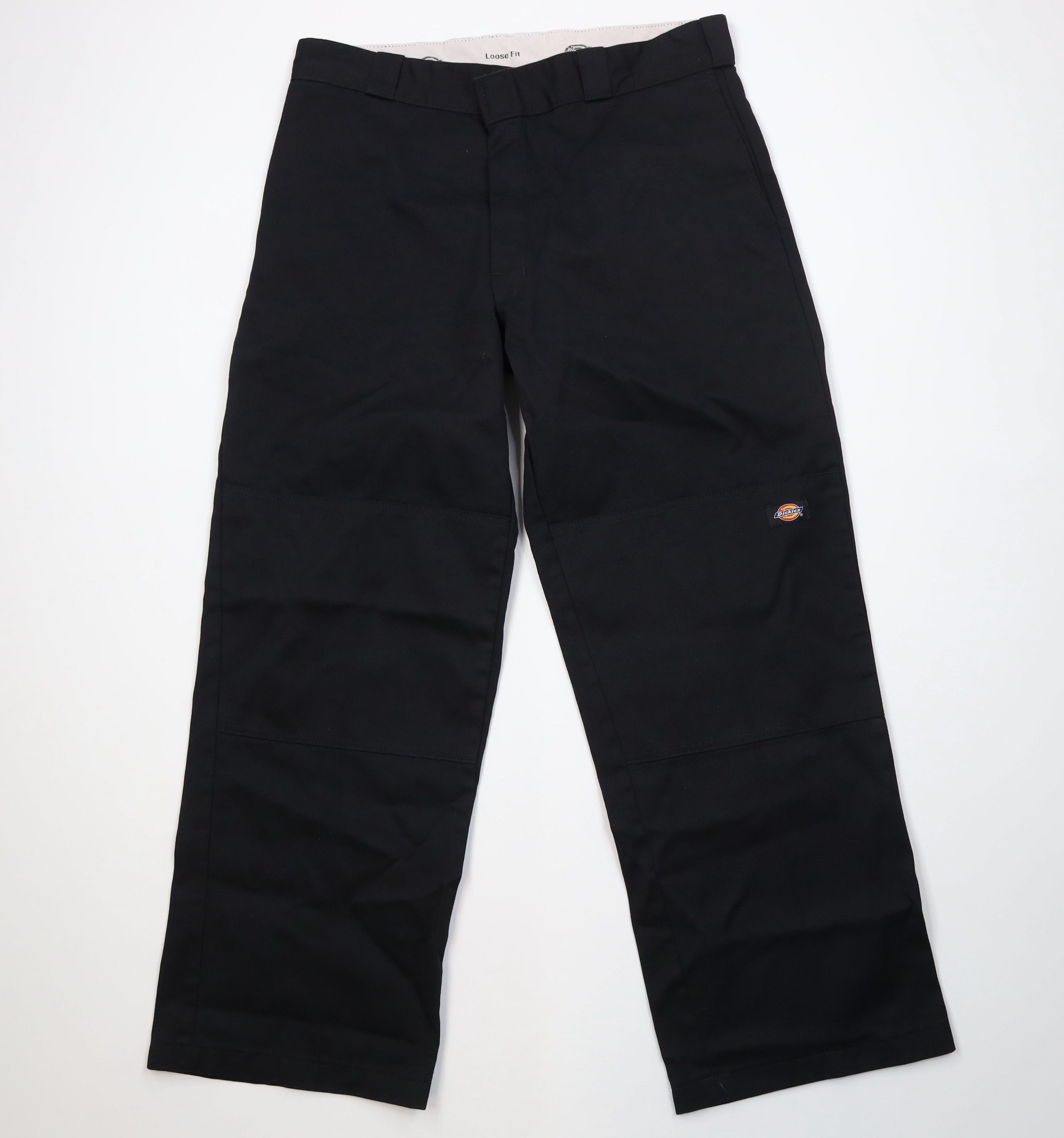 Dickies Vintage Y2K Dickies Fit Double Knee Wide Leg Pants Black Size US 36 / EU 52 - 1 Thumbnail