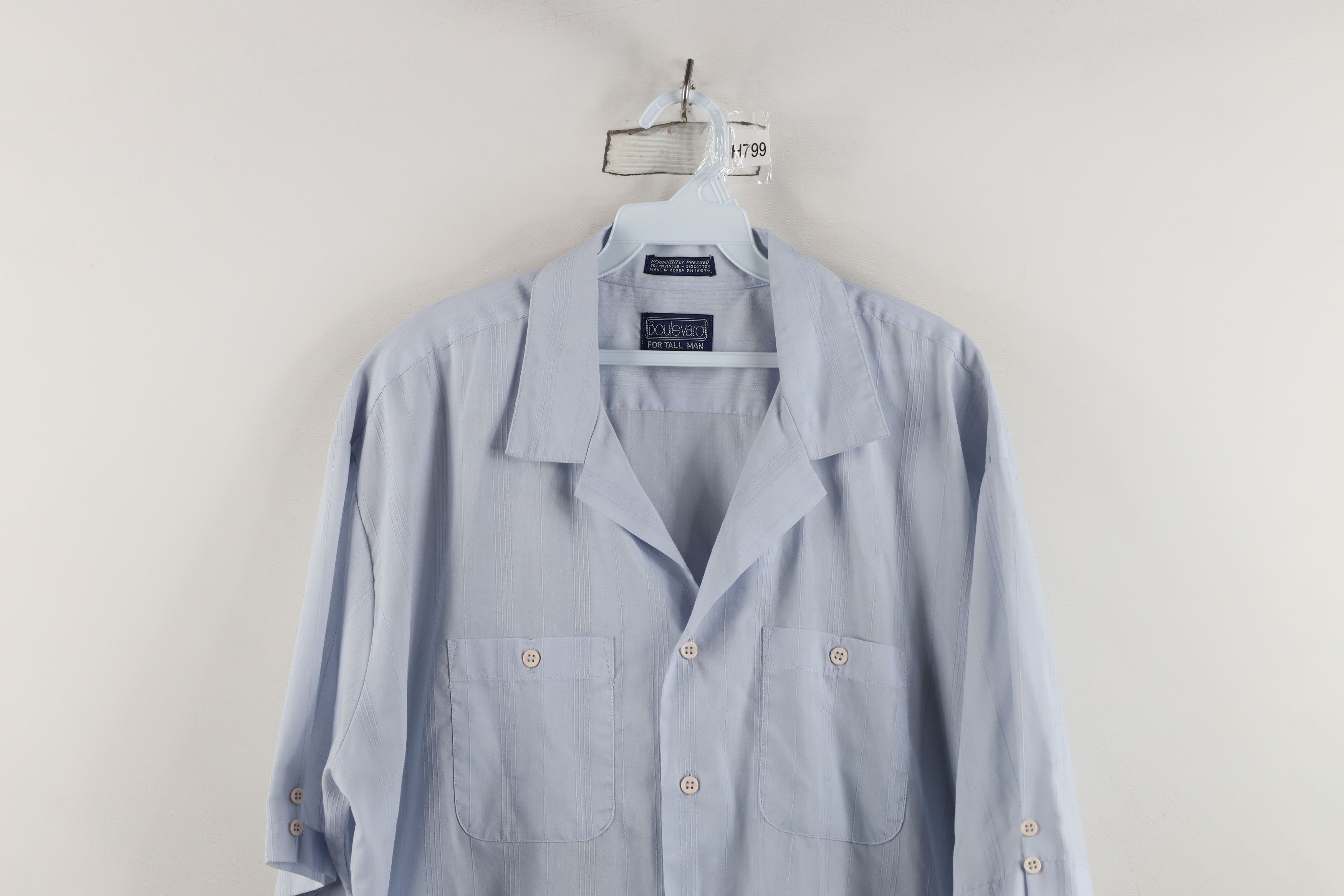 Vintage Vintage 90s Streetwear Sheer Camp Collar Button Shirt Size US XL / EU 56 / 4 - 2 Thumbnail