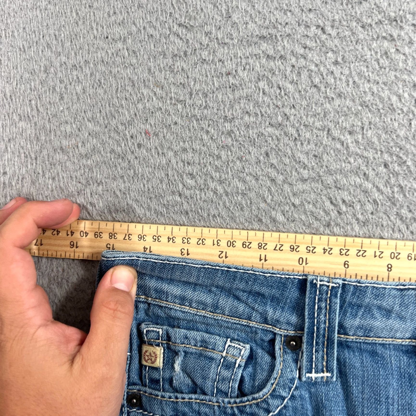 Denime VINTAGE Big Star Jeans Women's 27 Light Wash Slim Fit Low Rise Denim Western Blue Fall Summer Size 27" / US 4 / IT 40 - 5 Thumbnail