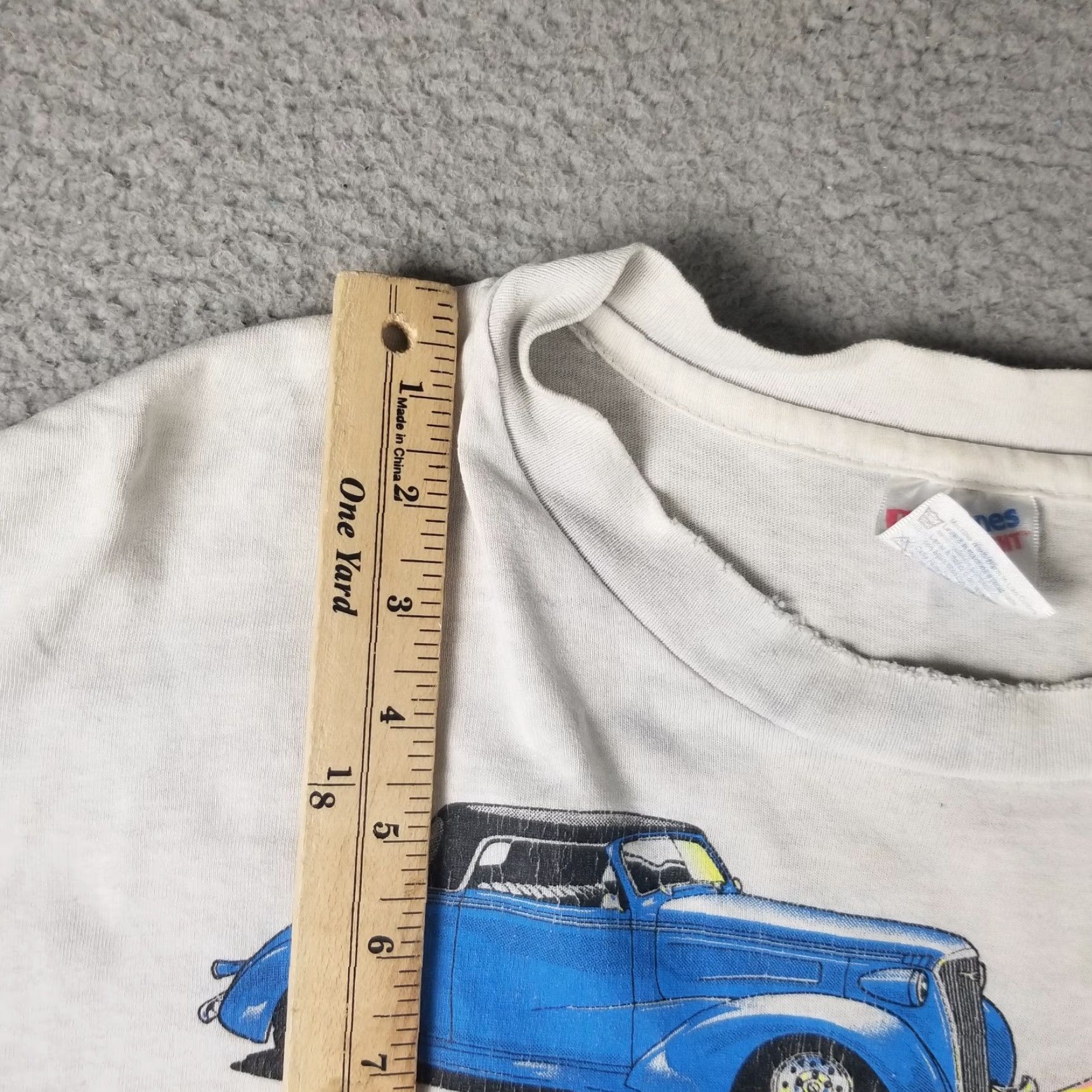 Hanes VINTAGE Ford 1932 Coupe Shirt Men Large Graphic Tee Cars Hot Rod Grunge 90s Mens Size US L / EU 52-54 / 3 - 5 Thumbnail