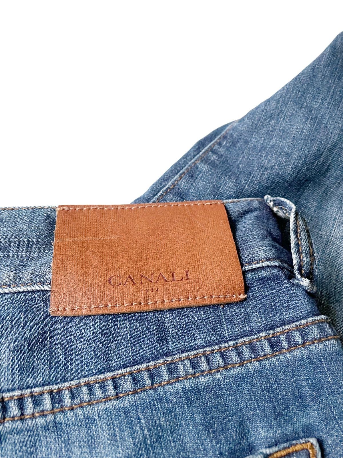 Canali Canali Men Regular Fit Blue Jeans Size 56/XL Made In Italy Size US 36 / EU 52 - 5 Thumbnail