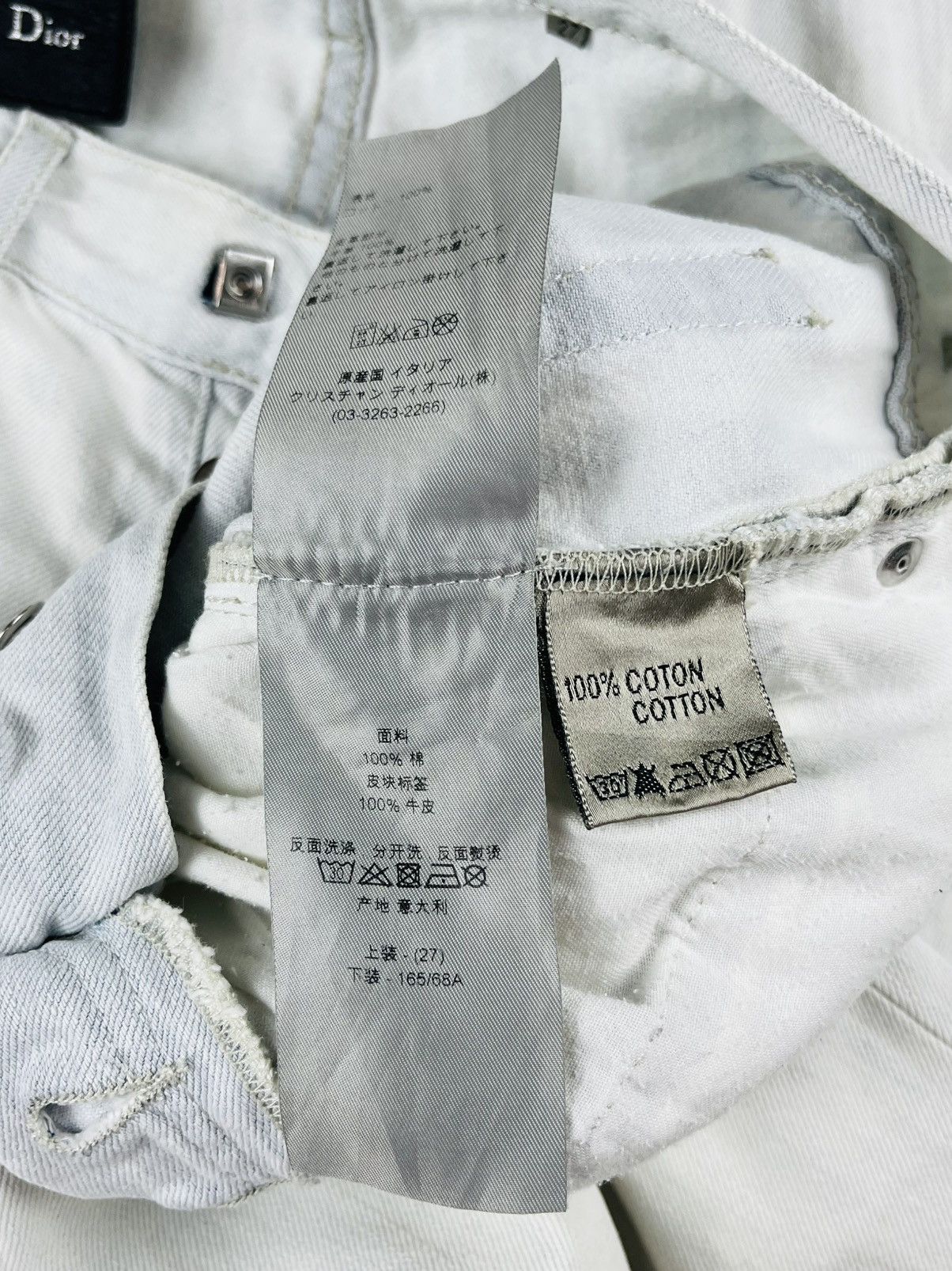 Dior SS12 Dior Homme Bleached Distressed Denim Jeans Size US 27 - 9 Thumbnail