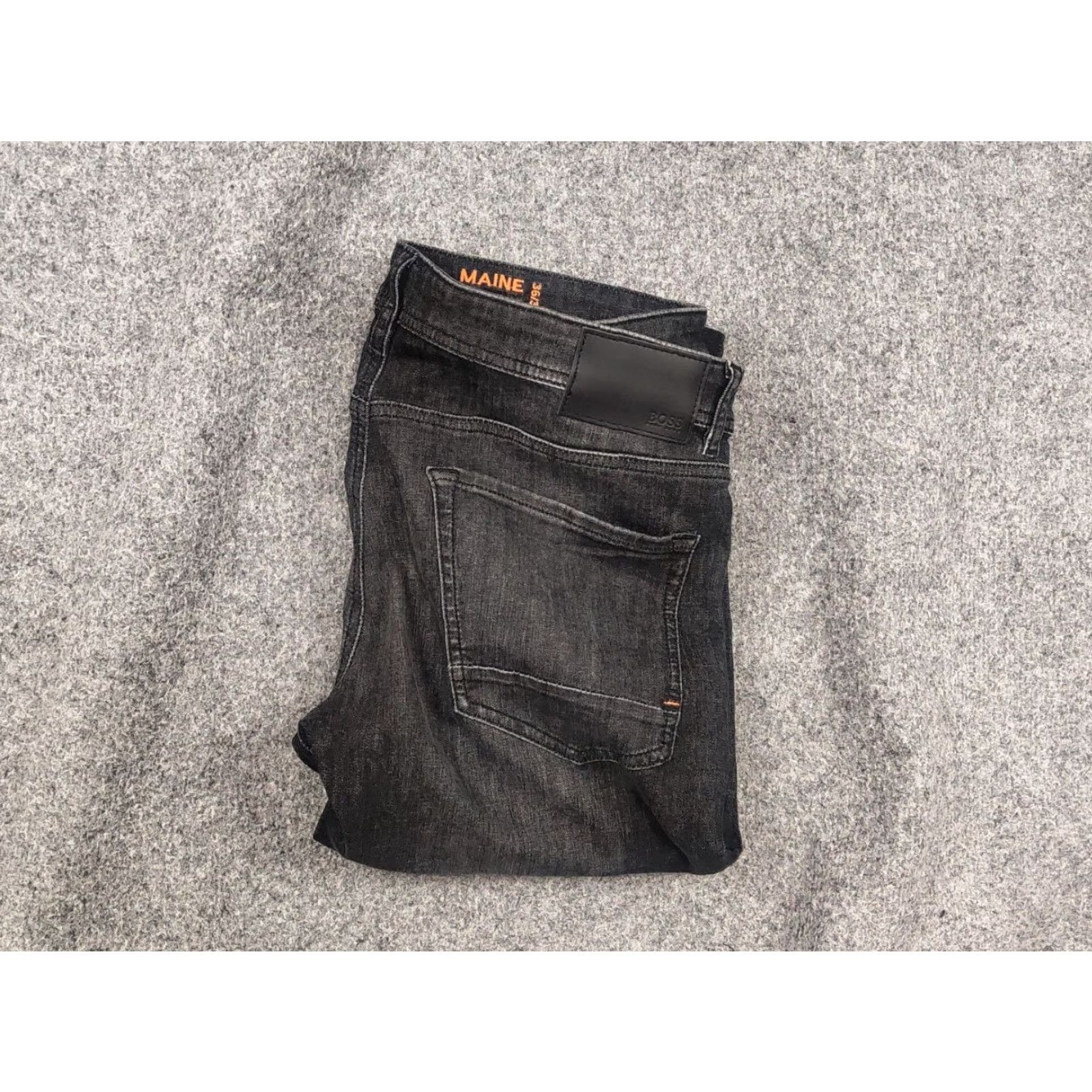 Hugo Boss HUGO BOSS Jeans Regular Denim 36 37 Dark Gray 5-Pocket Stretch Regular fit Denim Jeans Mens Size US 36 / EU 52 - 2 Thumbnail