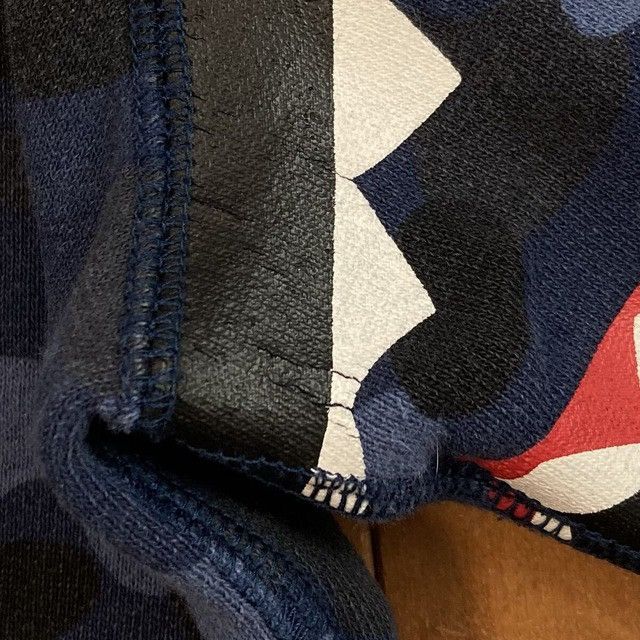 Bape BAPE Shoulder Shark Full Zip Hoodie blue camo a bathing ape Size US S / EU 44-46 / 1 - 8 Thumbnail