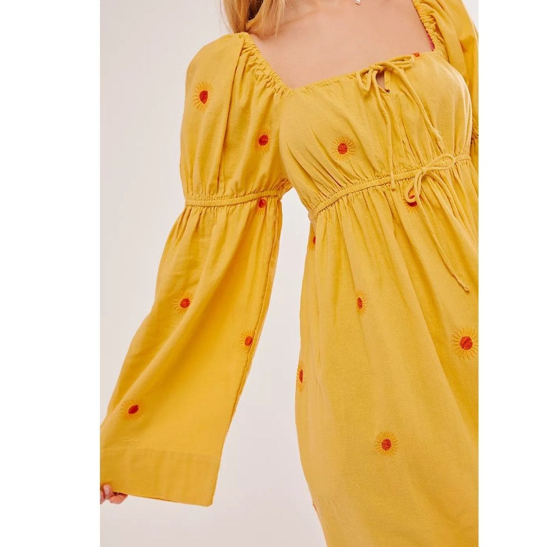 Free People NWT Free People Emory Embroidered Midi Dress $168 SMALL Size S / US 4 / IT 40 - 2 Thumbnail
