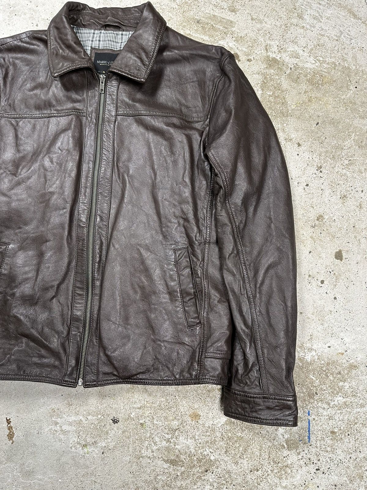 Genuine Leather × Vintage ‼️ Vintage y2k Brown Lamb Leather Jacket Size US L / EU 52-54 / 3 - 5 Thumbnail