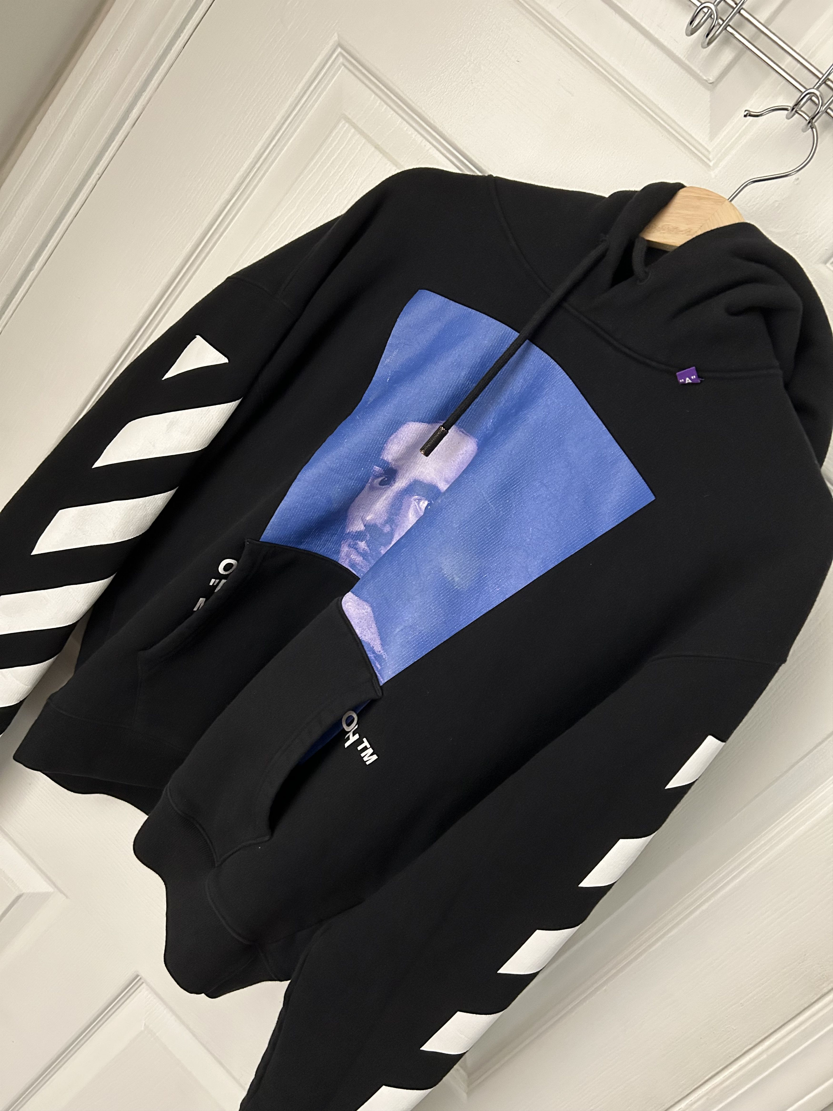 image of Off White Bernini Hoodie in Black, Men's (Size Medium)
