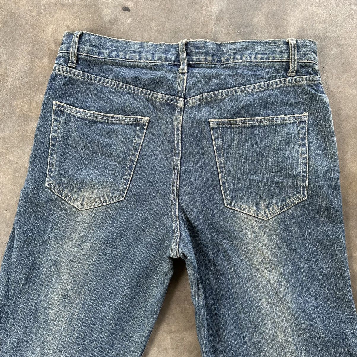 Japanese Brand Vintage Japanese Distressed Faded Denim Jean Pant W34 Size US 34 / EU 50 - 11 Thumbnail