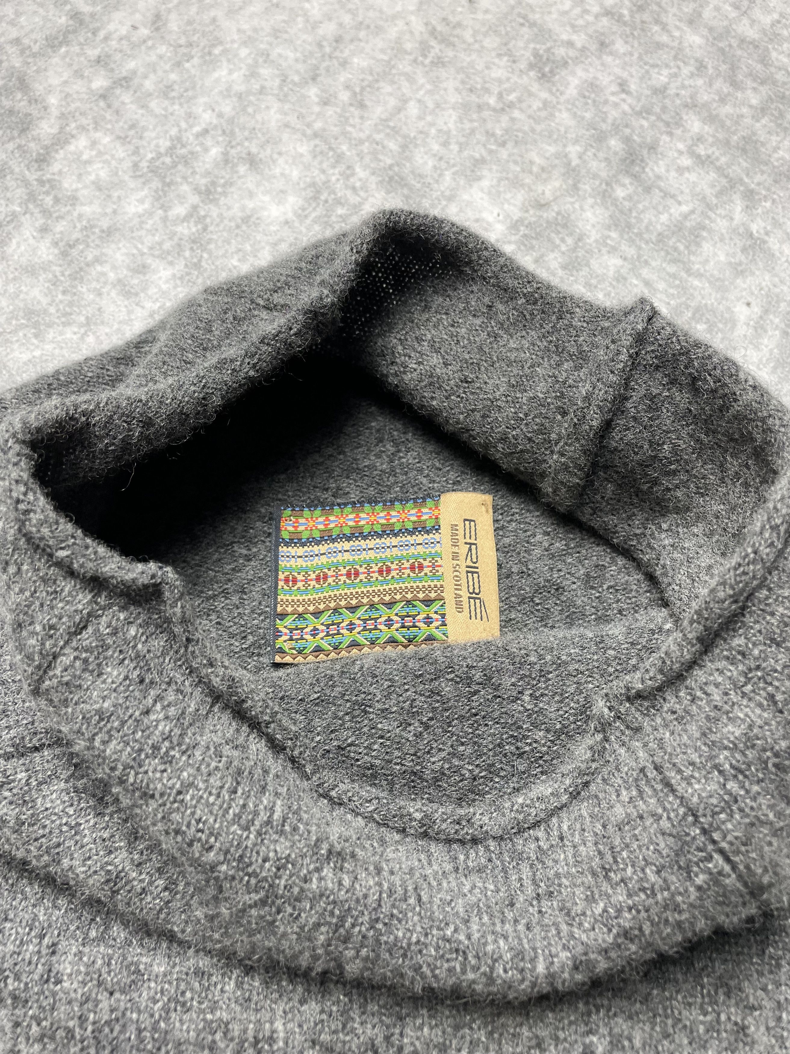 Other ERIBE Corry Gray Raglan Sweater Virgin Lambswool Size L Size L / US 10 / IT 46 - 9 Thumbnail