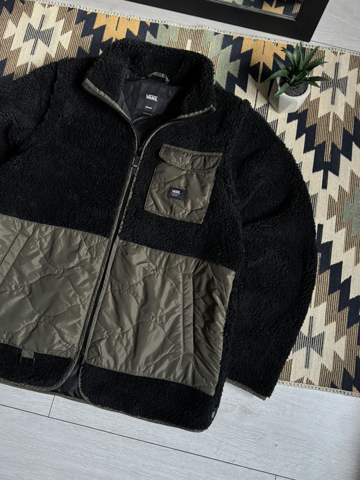 Vans Vans 2in1 Transformer Fleece Sherpa Vest Jacket Size US M / EU 48-50 / 2 - 4 Thumbnail