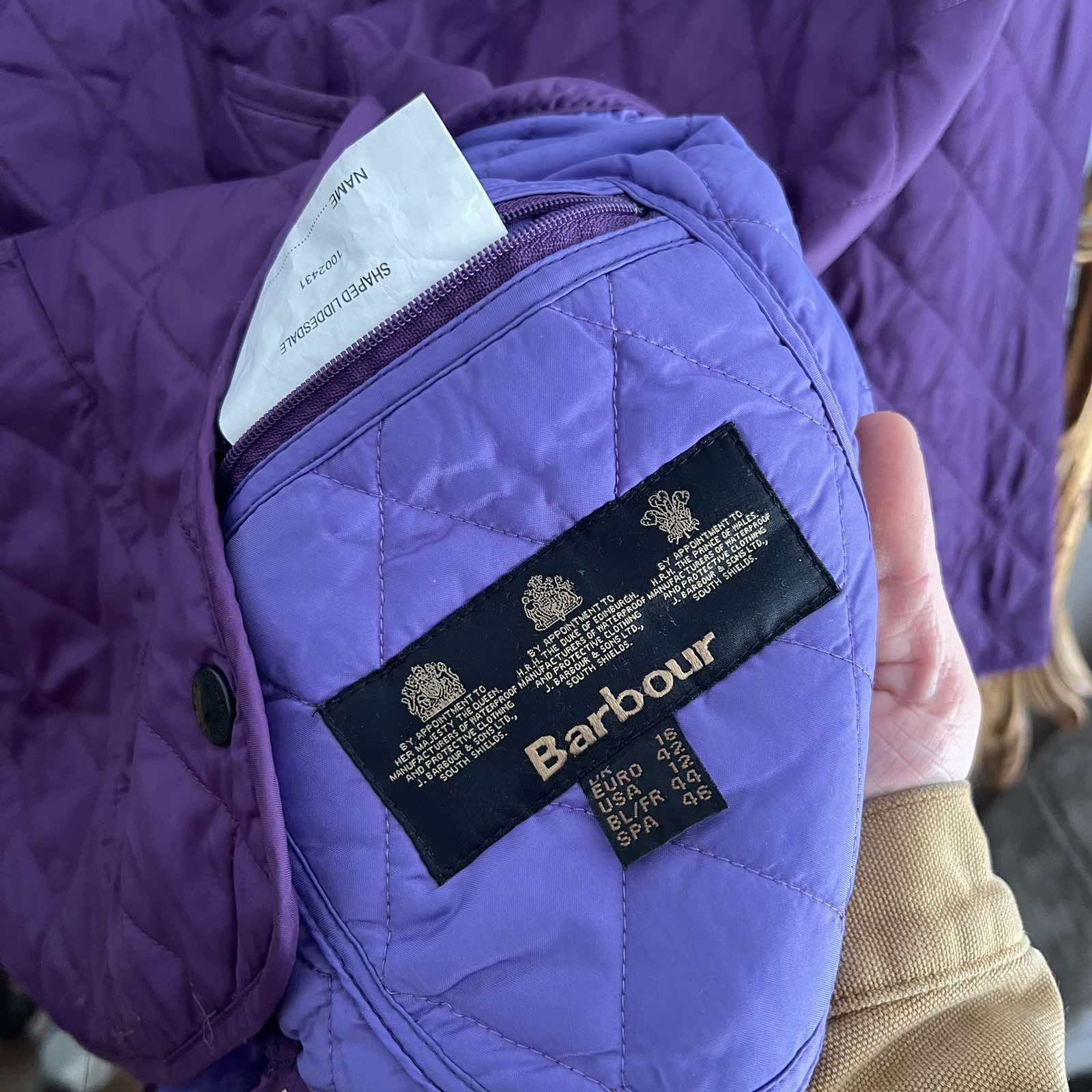 Barbour Barbour Purple Winter Liddesdale quilted jacket Size XS / US 0-2 / IT 36-38 - 3 Thumbnail