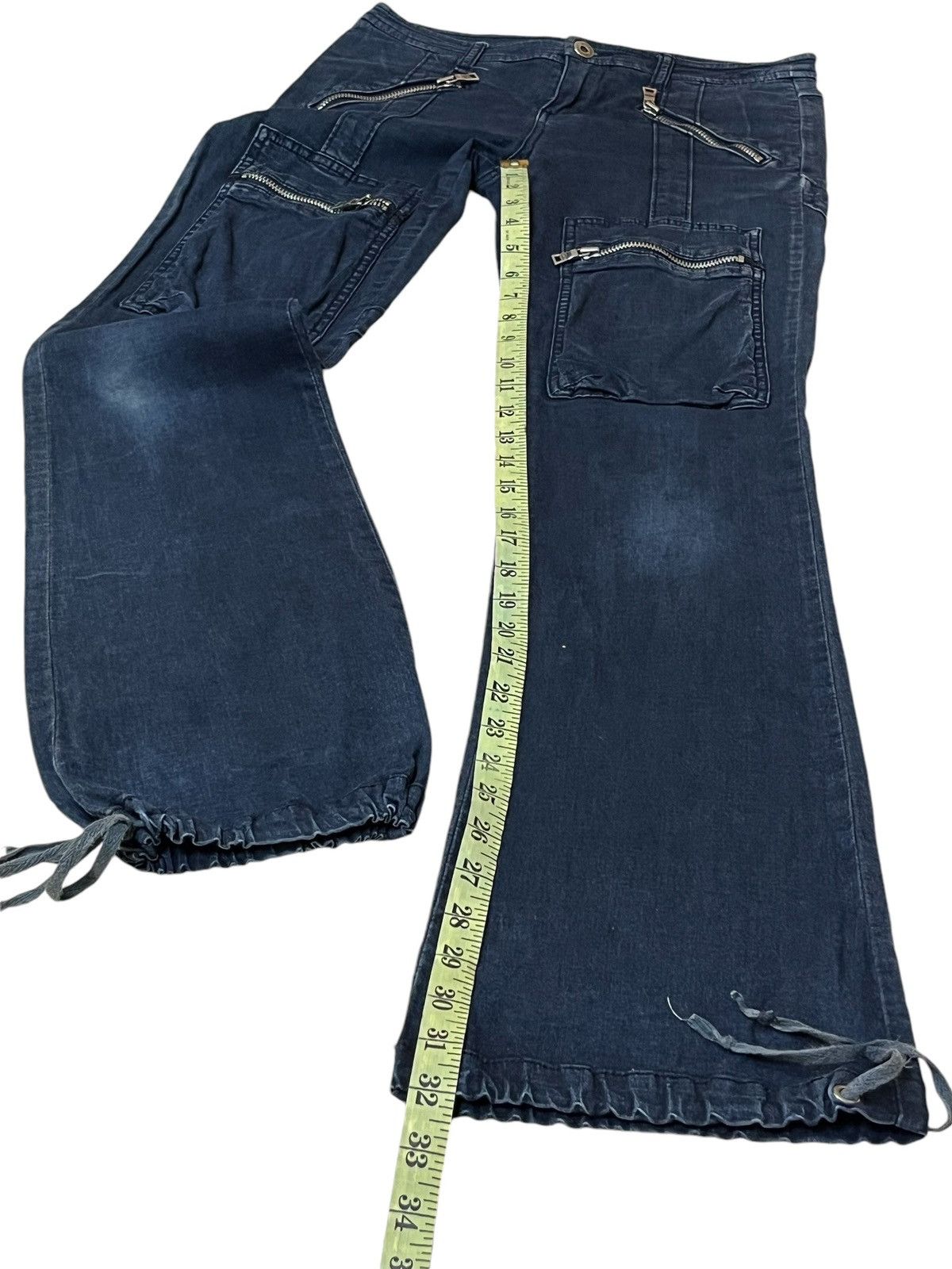 Guess SICK🔥GUESS PUNK GOTHIC BONDAGE MULTIPOCKET STRETCH JEANS Size US 28 / EU 44 - 13 Thumbnail