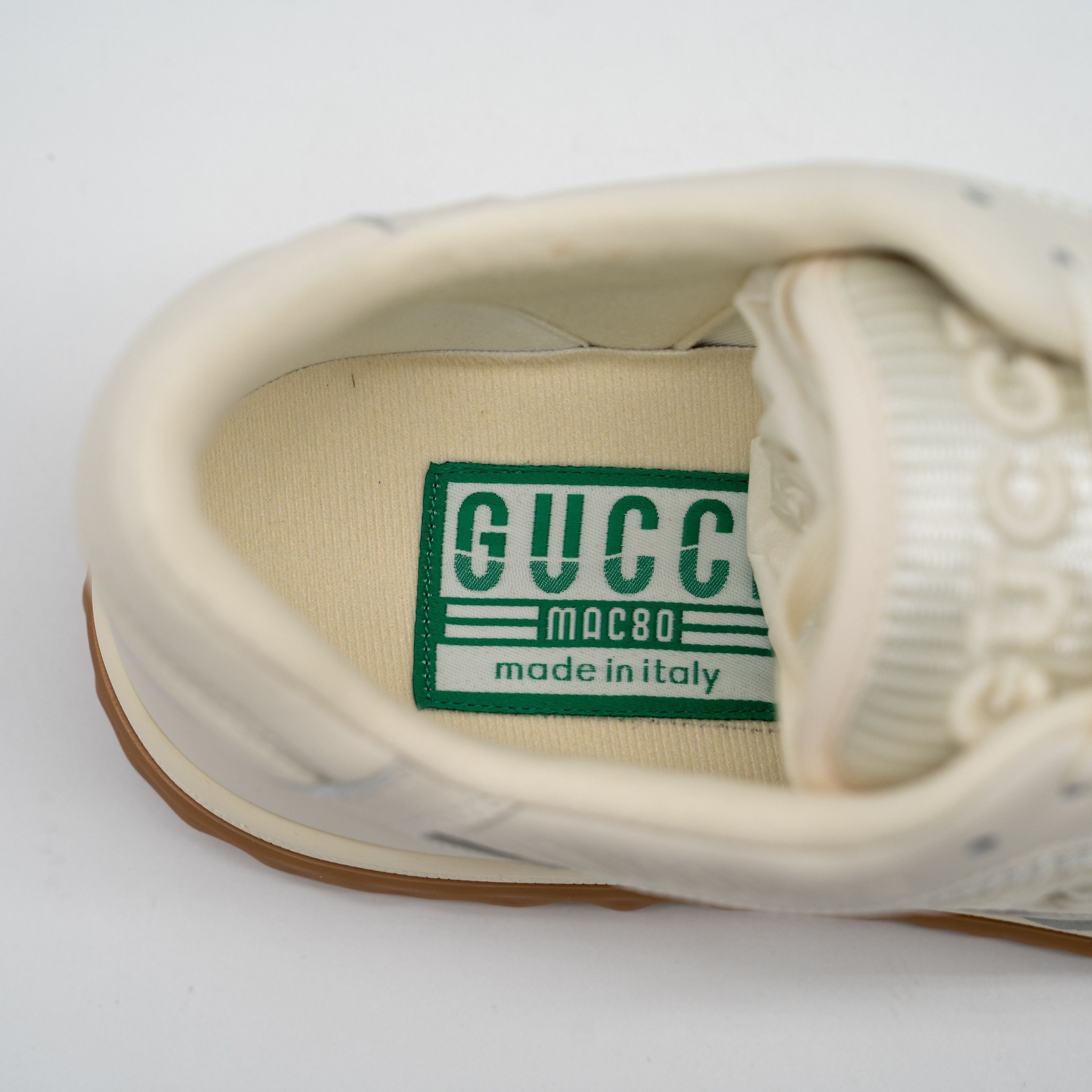 Gucci 40.5G 10.5 US Gucci MAC80 Sneakers White Brown GG Leather Size US 10.5 / IT 40.5 - 10 Thumbnail