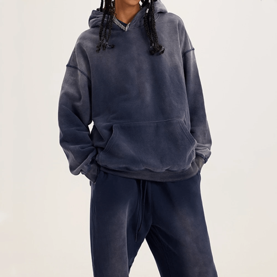 Japanese Brand StoneWashed Tie-Dyed Heavy Cotton Fleece Hoodie Stone Washed Size US L / EU 52-54 / 3 - 2 Thumbnail