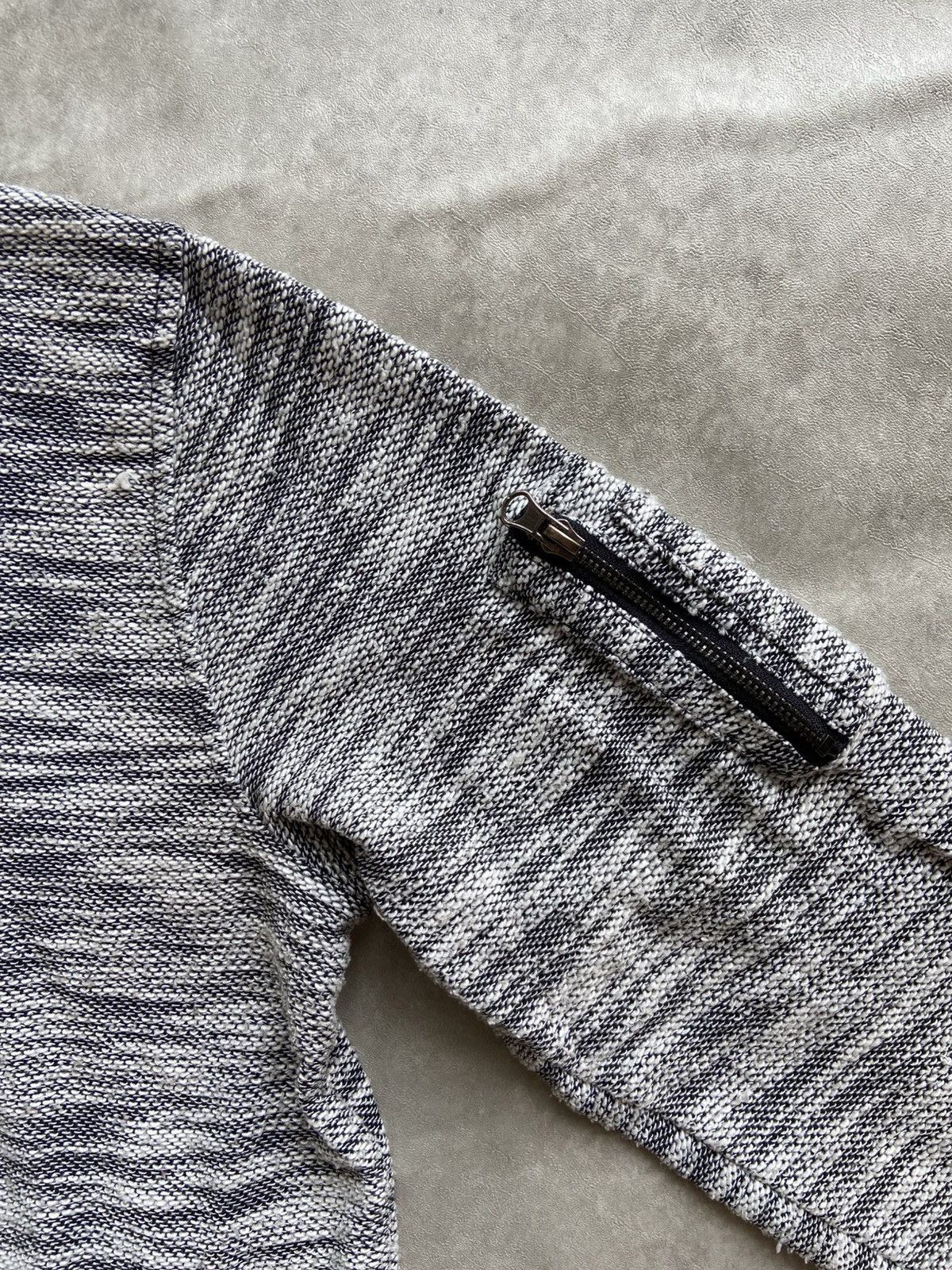 If Six Was Nine × In The Attic × Le Grande Bleu (L.G.B.) In The Attic Homme Grey Black Double Layer Bomber Hoodie Size US L / EU 52-54 / 3 - 6 Thumbnail