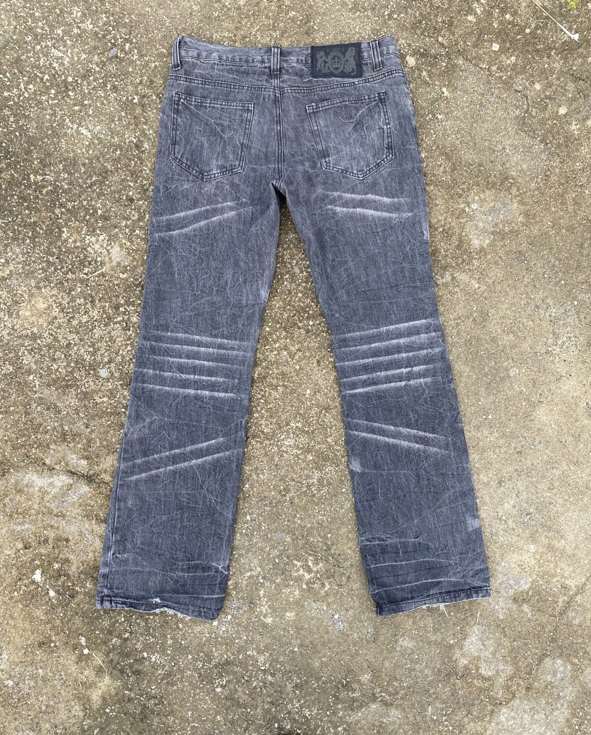LOWBOX LOWBOX Washed Black Bootcut Jeans Size US 32 / EU 48 - 2 Thumbnail