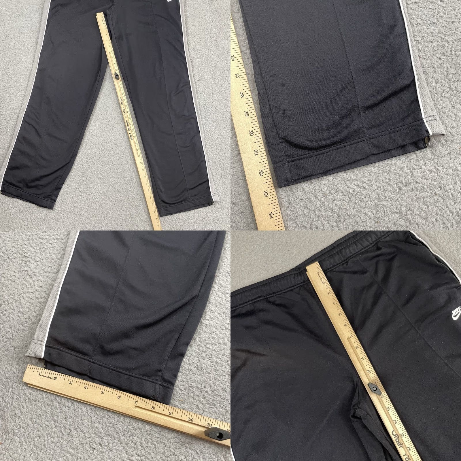 Nike VINTAGE Nike Pants Mens 2XL Black Track Pants Baggy Y2K Streetwear Waist 40in Pockets Elastic Waistband Size US 39 - 9 Thumbnail