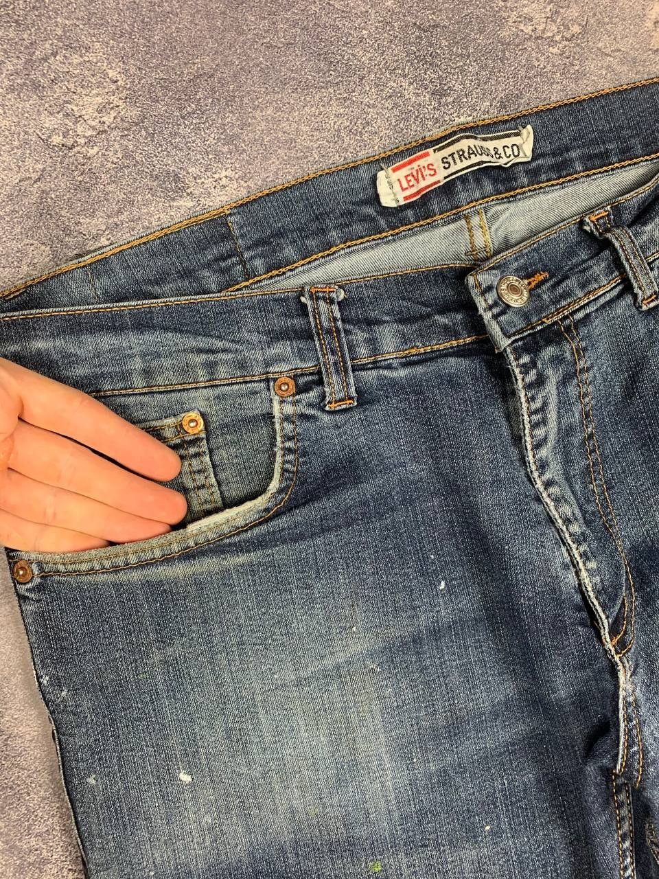 Levi's Levi’s Vintage Paint Jeans W35 L32 (Fits L27) Blue Size US 32 / EU 48 - 6 Thumbnail