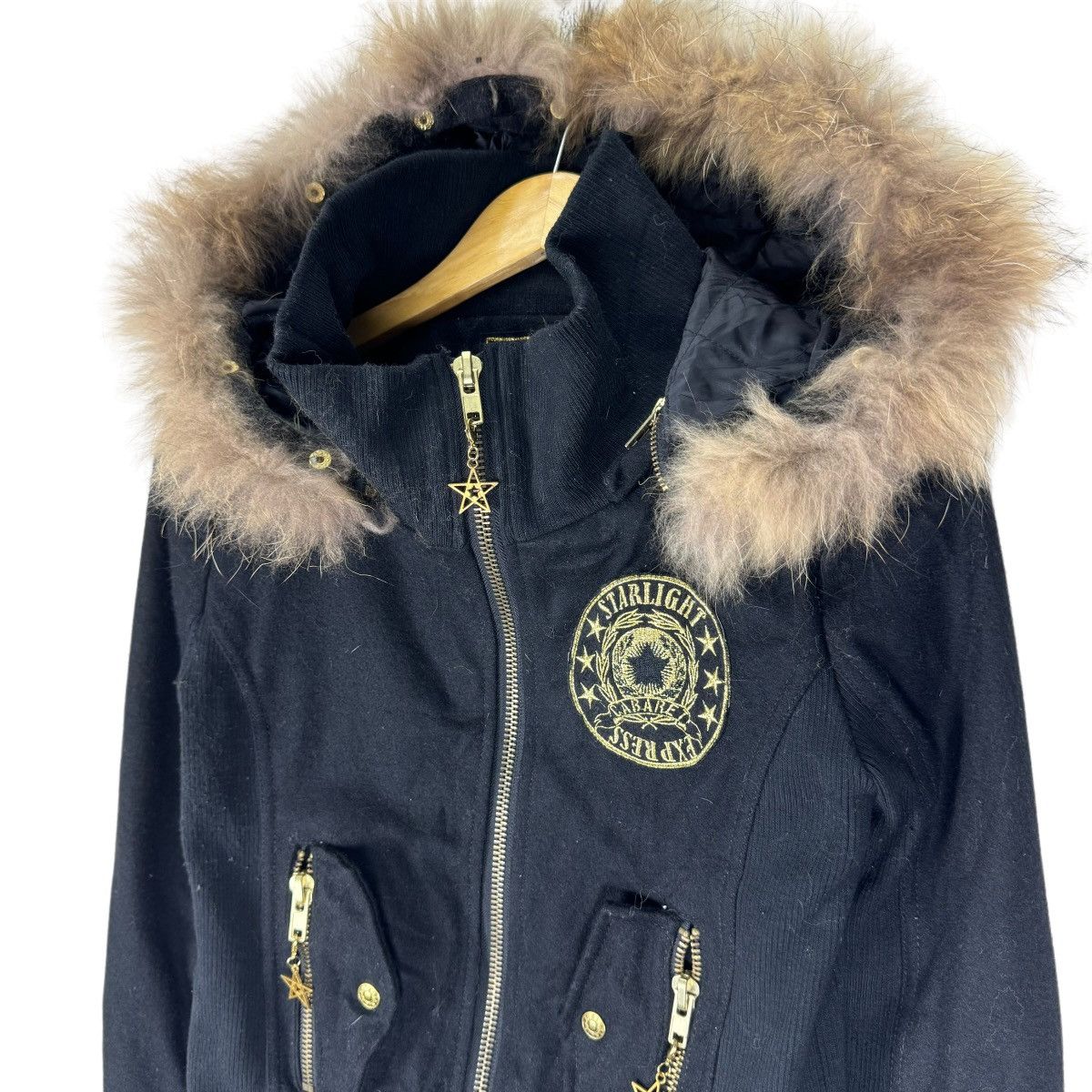 If Six Was Nine ☀️D.I.A STARLIGHT FUR RACCOON HOODIE ZIPPER JACKET Size S / US 4 / IT 40 - 6 Thumbnail